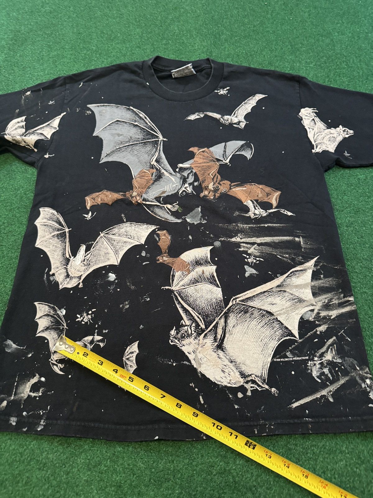 Other Vintage 90s Bat All Over Print Paint Splatter Lrg T Shirt Size US L / EU 52-54 / 3 - 8 Thumbnail