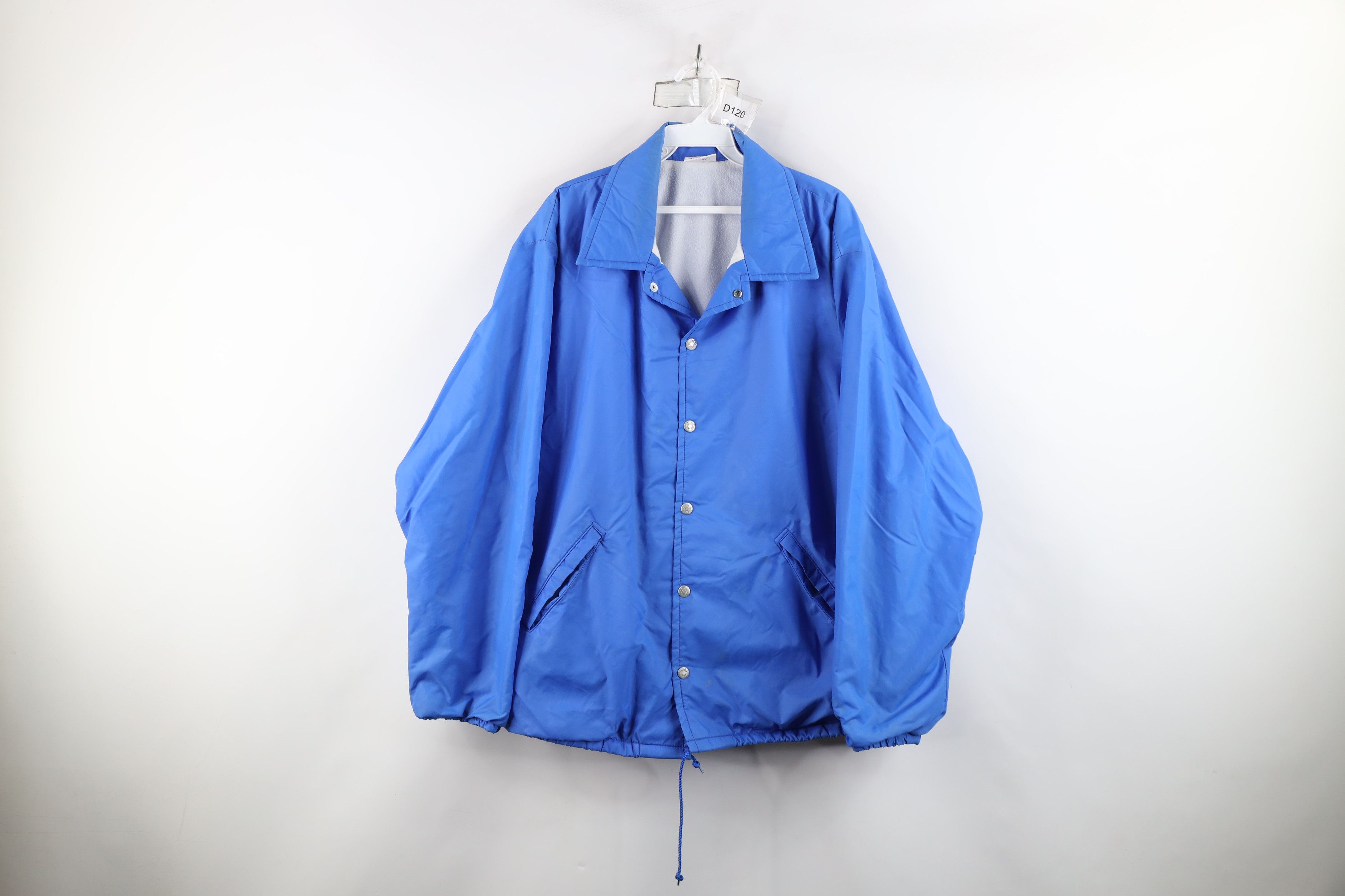 Vintage Vintage 70s Streetwear Coaches Windbreaker Jacket Blue USA Size US L / EU 52-54 / 3 - 1 Thumbnail