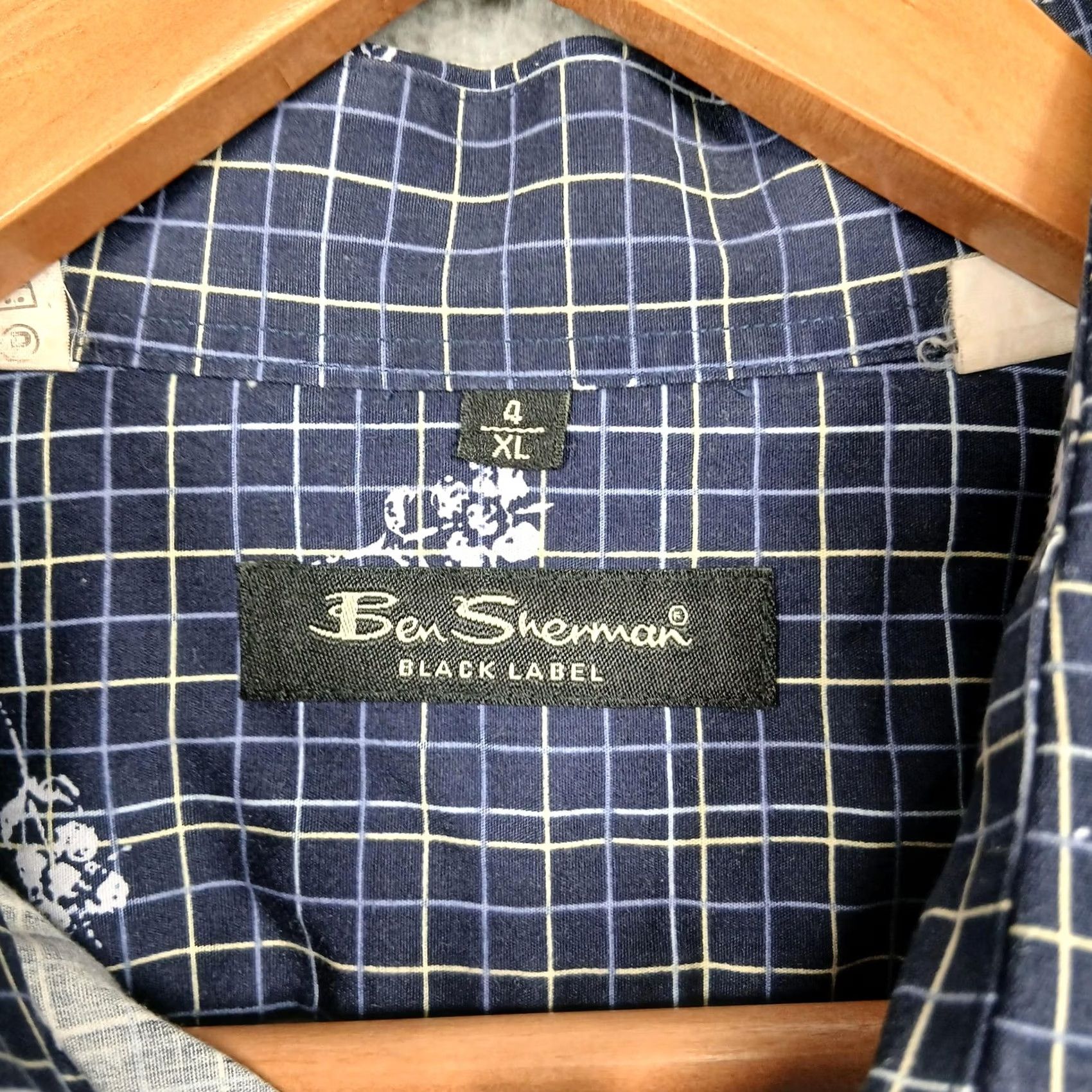 Ben Sherman Ben Sherman Black Label Shirt Mens XL Blue Check Long Sleeve Cotton Button Up Size US XL / EU 56 / 4 - 3 Thumbnail