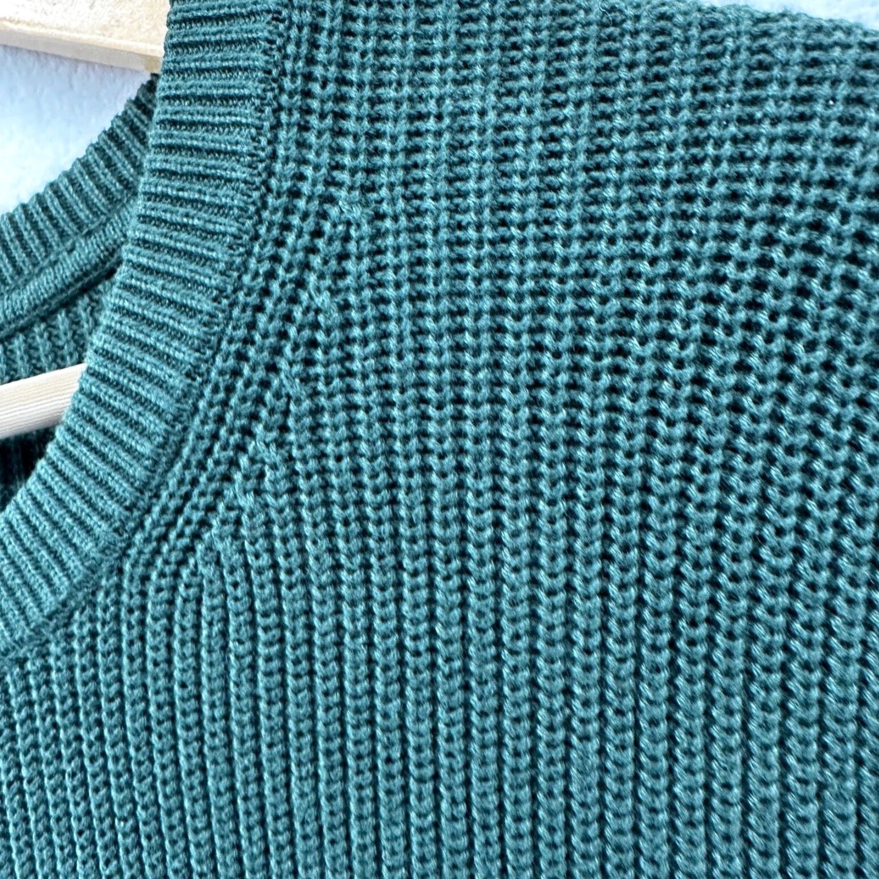 Gap VINTAGE Gap Heavy Knit Sweater Mens XLT Green Crewneck Long Sleeve Pullover Fisherman 90s Big & Tall Size US XL / EU 56 / 4 - 4 Thumbnail