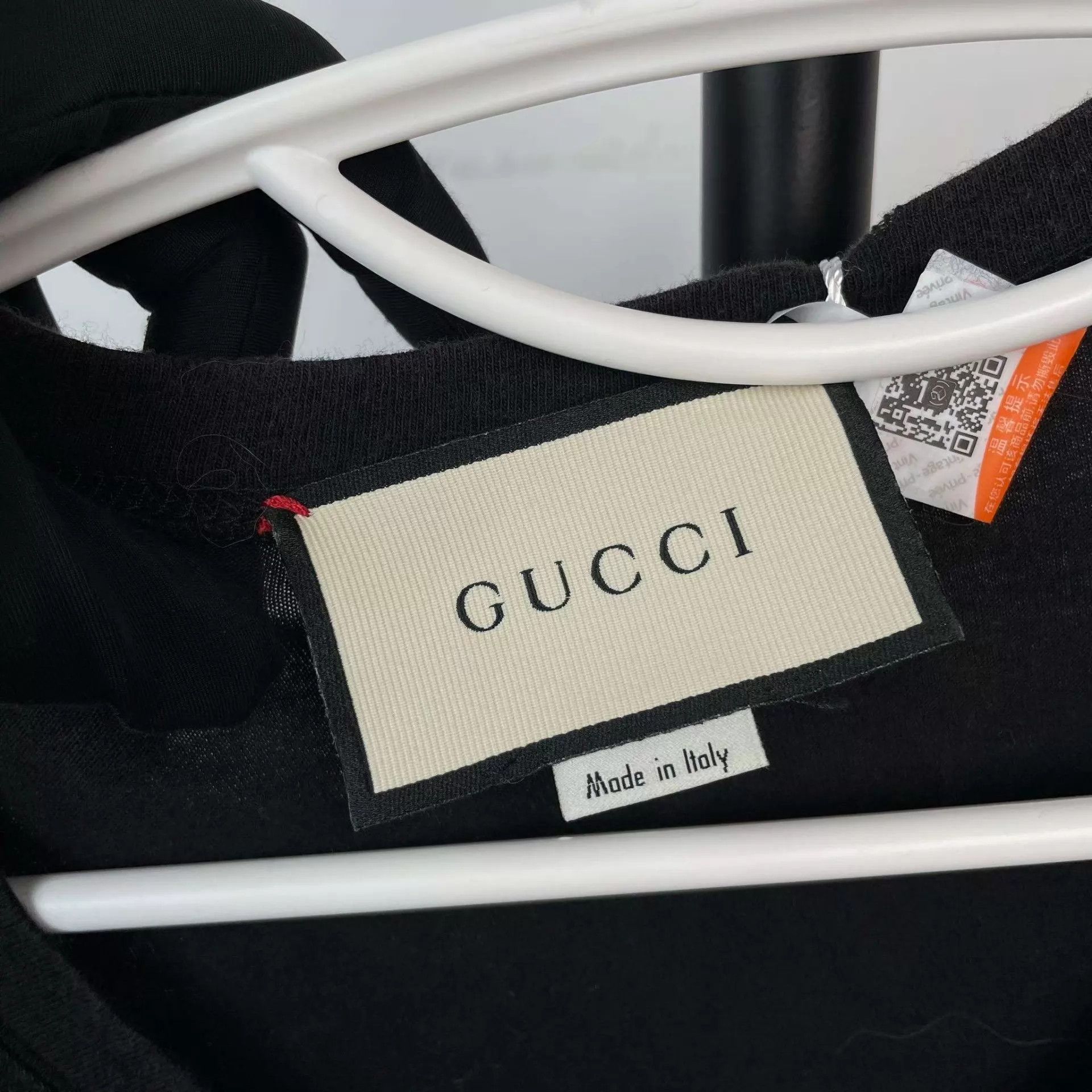 Gucci Gucci Cotton Embroidered Short Sleeve Black S Size US S / EU 44-46 / 1 - 6 Thumbnail