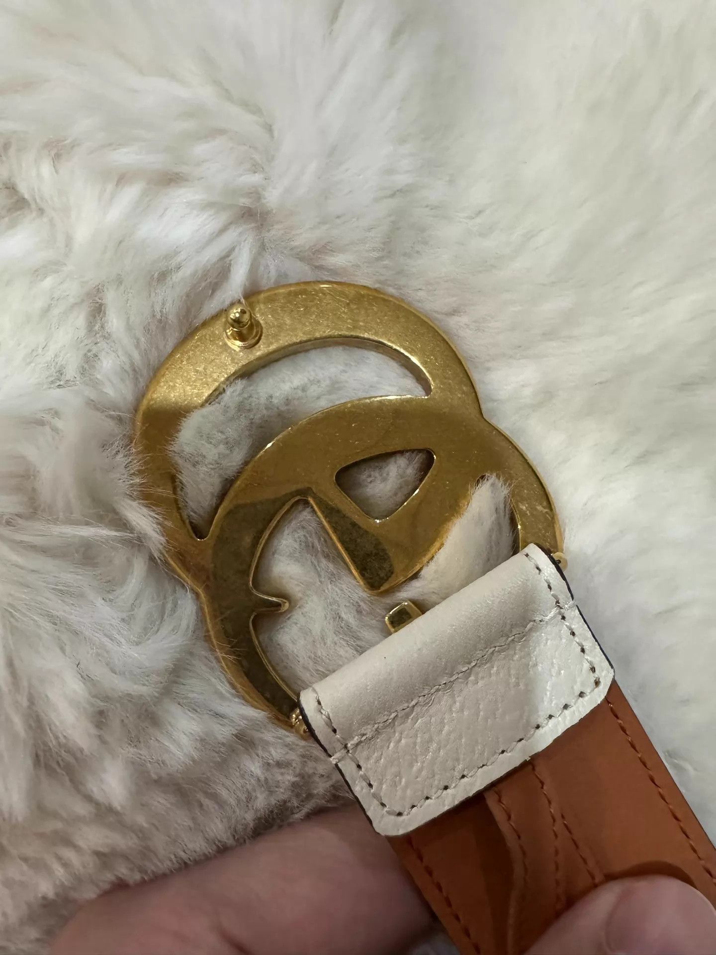 Gucci Gucci Color Blocked Double G Gold Buckle Belt Size ONE SIZE - 6 Thumbnail