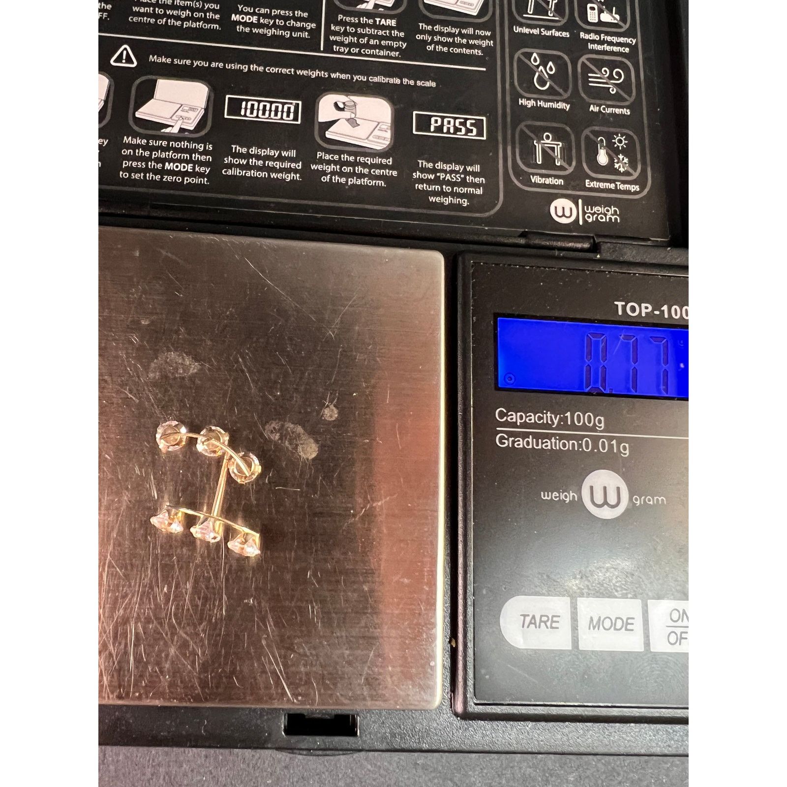 Other White Cubic Zirconia 10k Yellow Gold Earrings 2.45ctw Size ONE SIZE - 3 Thumbnail