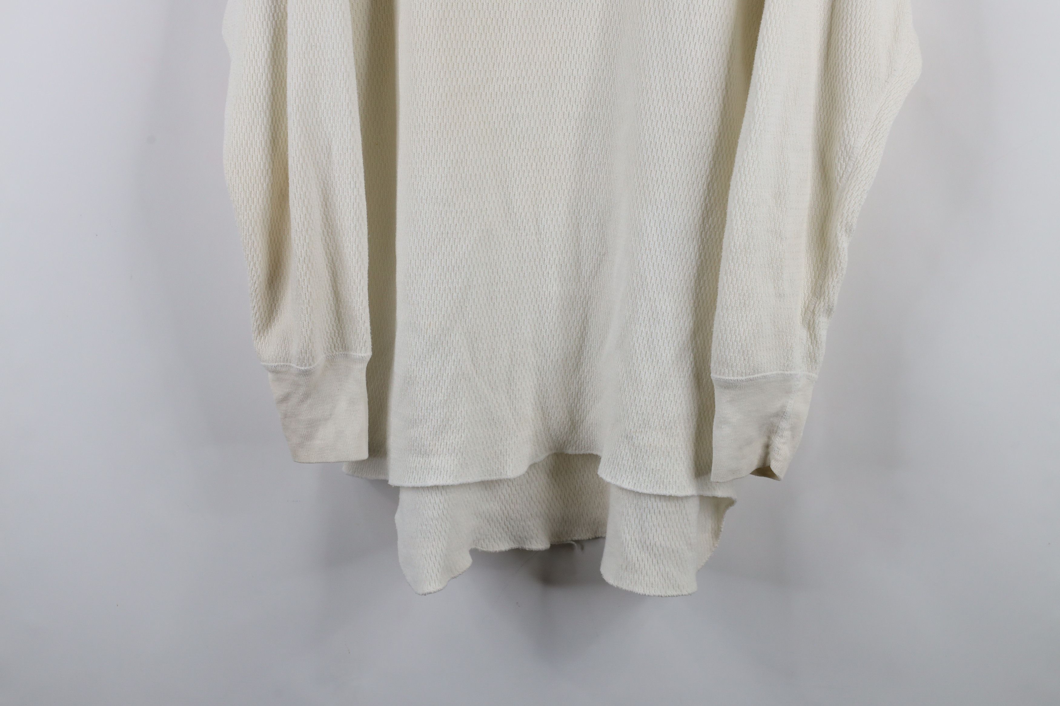 Vintage Vintage 70s Streetwear Waffle Knit Long Sleeve T-Shirt USA Size US XL / EU 56 / 4 - 3 Thumbnail