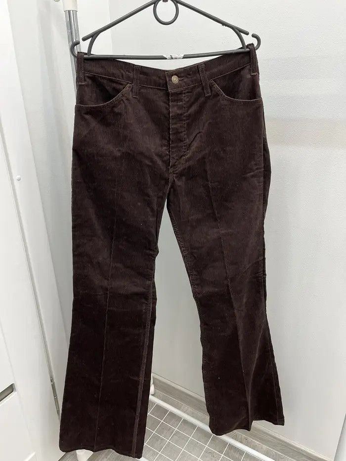 Levi's Vintage Levi's Big E 70s 80s Corduroy Flared Jeans Size US 34 / EU 50 - 4 Thumbnail