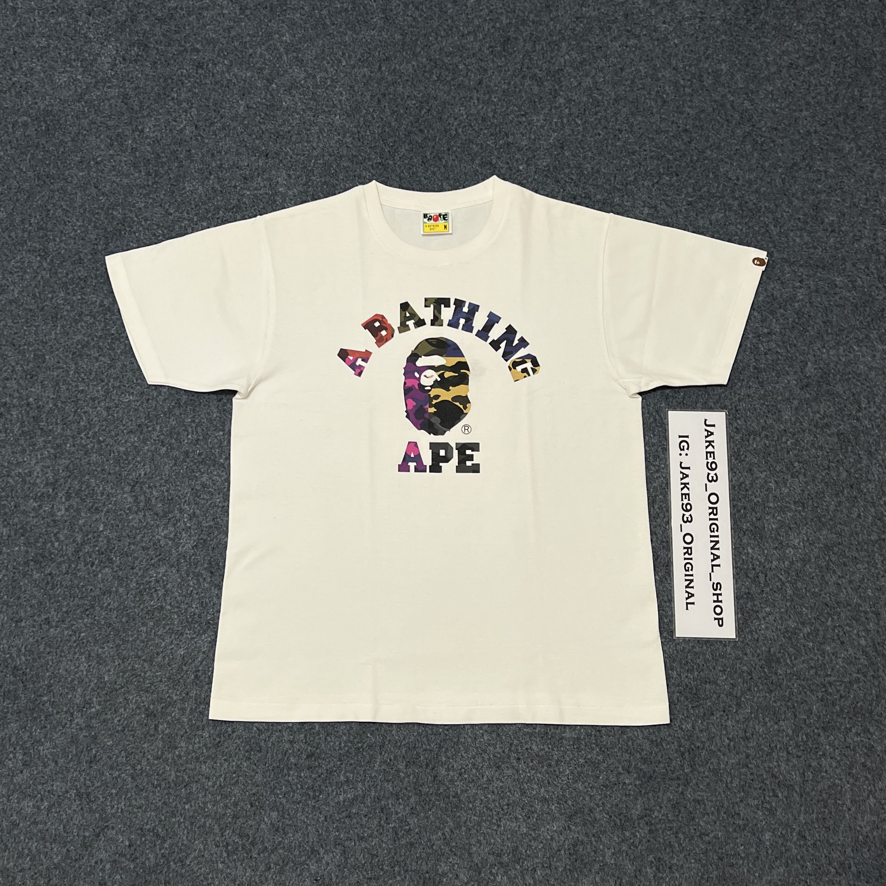 Bape Bape camo college tee Size US M / EU 48-50 / 2 - 3 Thumbnail