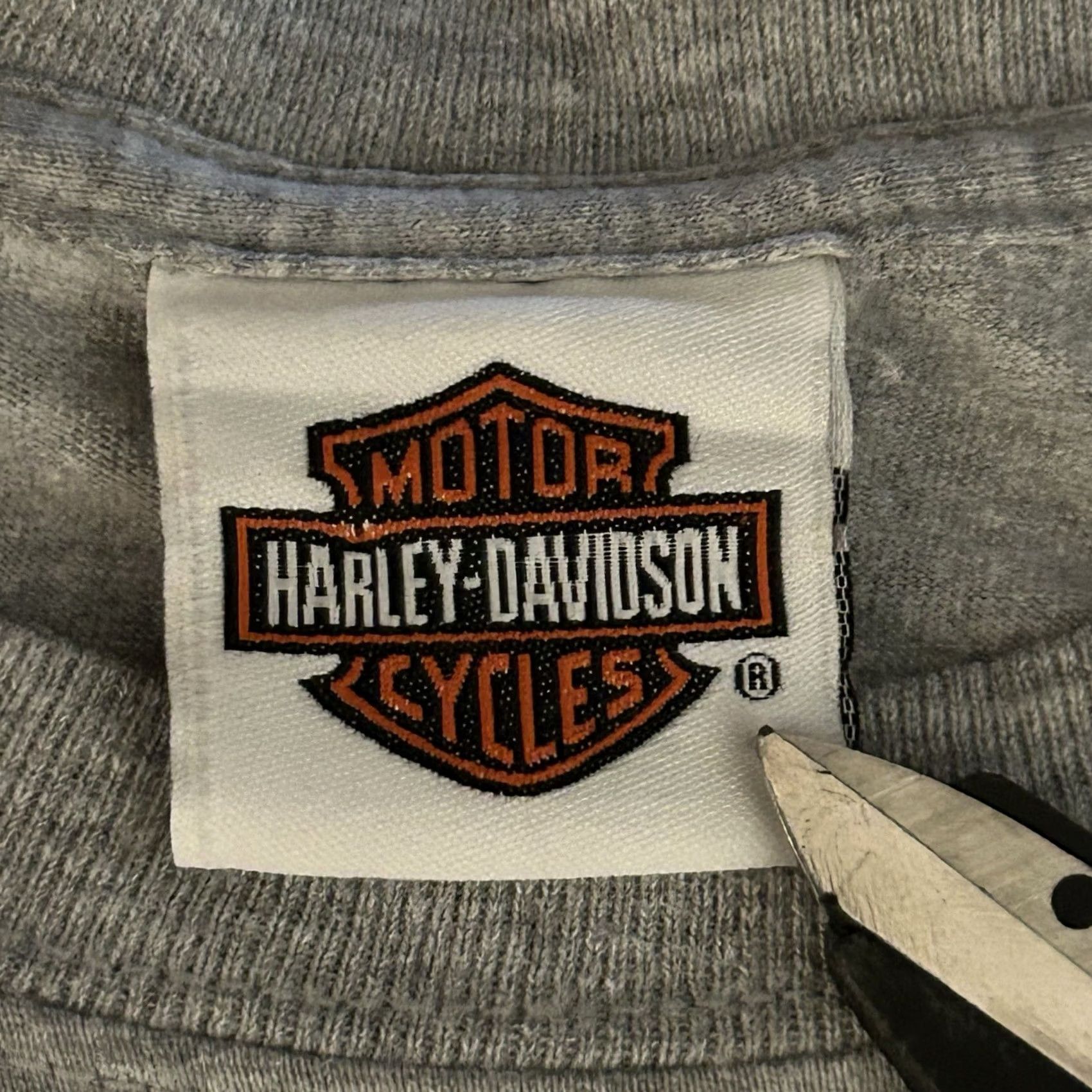 Harley Davidson Harley Davidson Beartooth Montana Long Sleeve Shirt - Men's Large Gray 2010-2019 Knit Cotton Shirt Size US L / EU 52-54 / 3 - 5 Thumbnail
