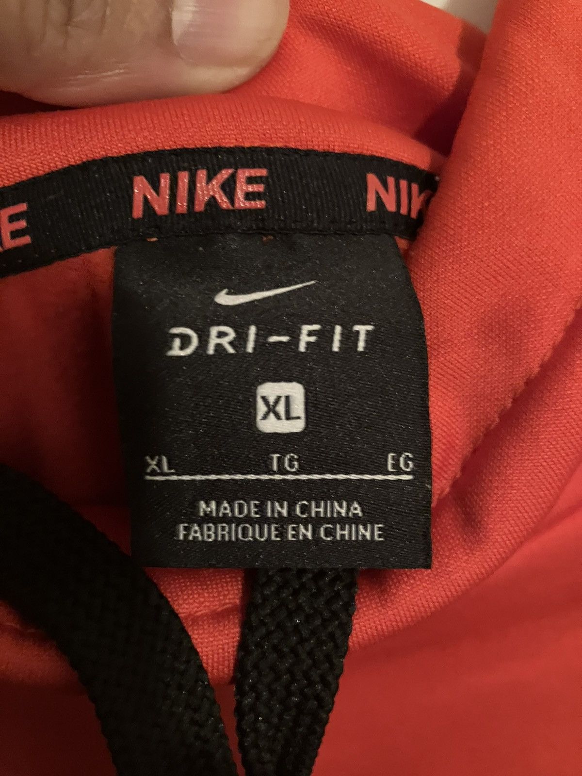 Nike NIKE Dri-Fit Safety Orange Swoosh Hoodie Mens Size XL Size US XL / EU 56 / 4 - 5 Thumbnail