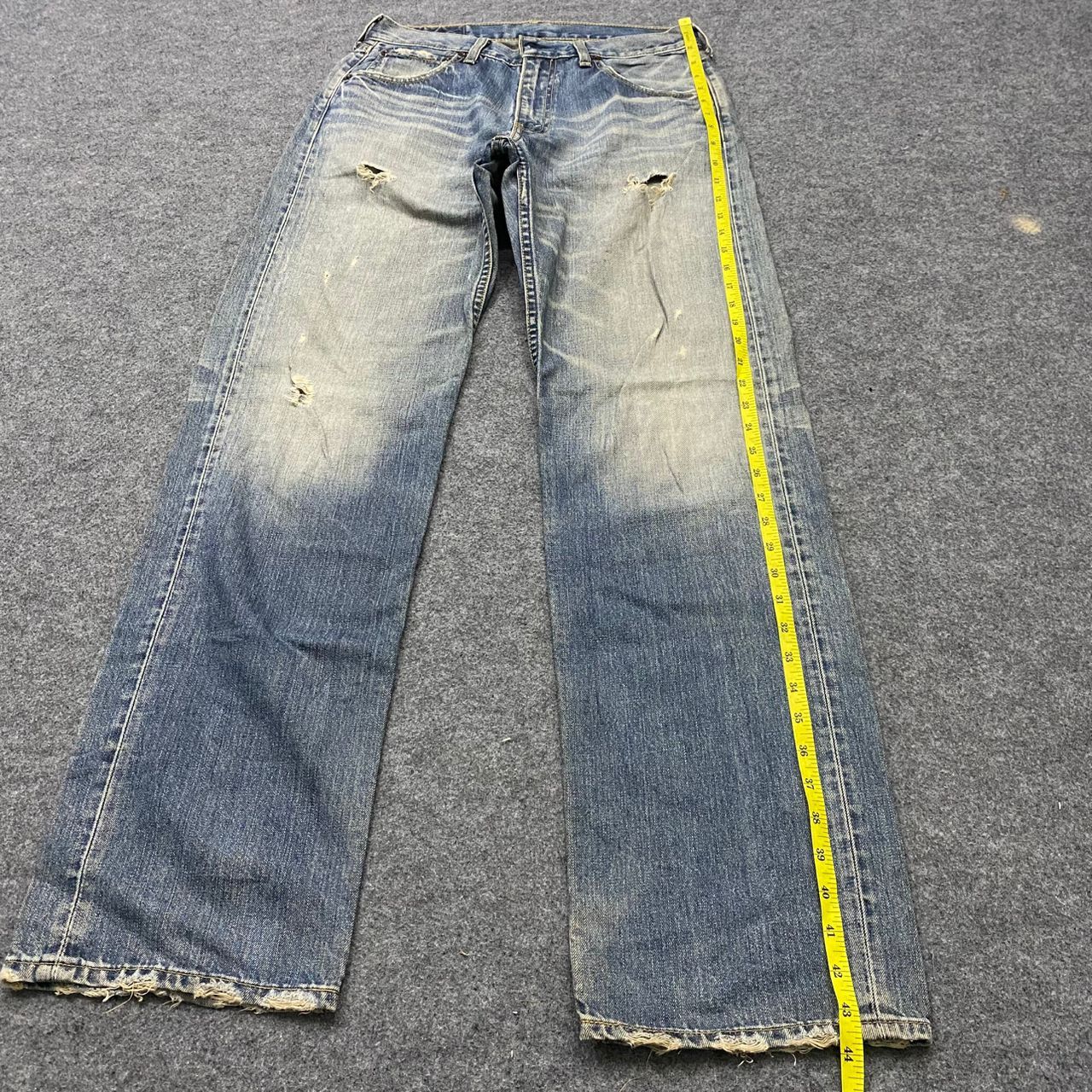 Japanese Brand 💥Vintage Levis 503 Distressed Denim Kurt Cobain Style Size US 32 / EU 48 - 2 Thumbnail