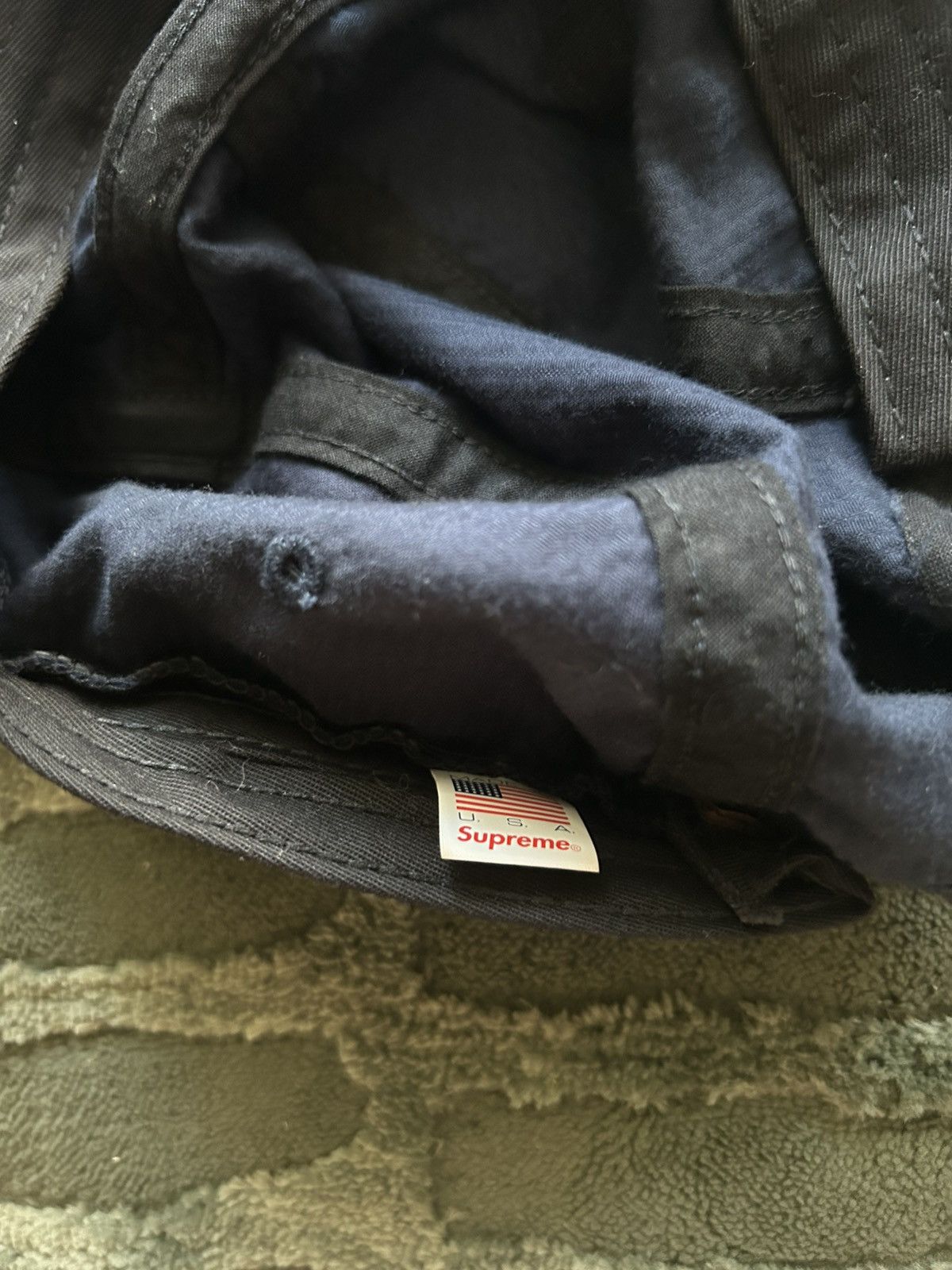 Supreme Supreme Leather Buckle Back 5 Panel Size ONE SIZE - 4 Thumbnail