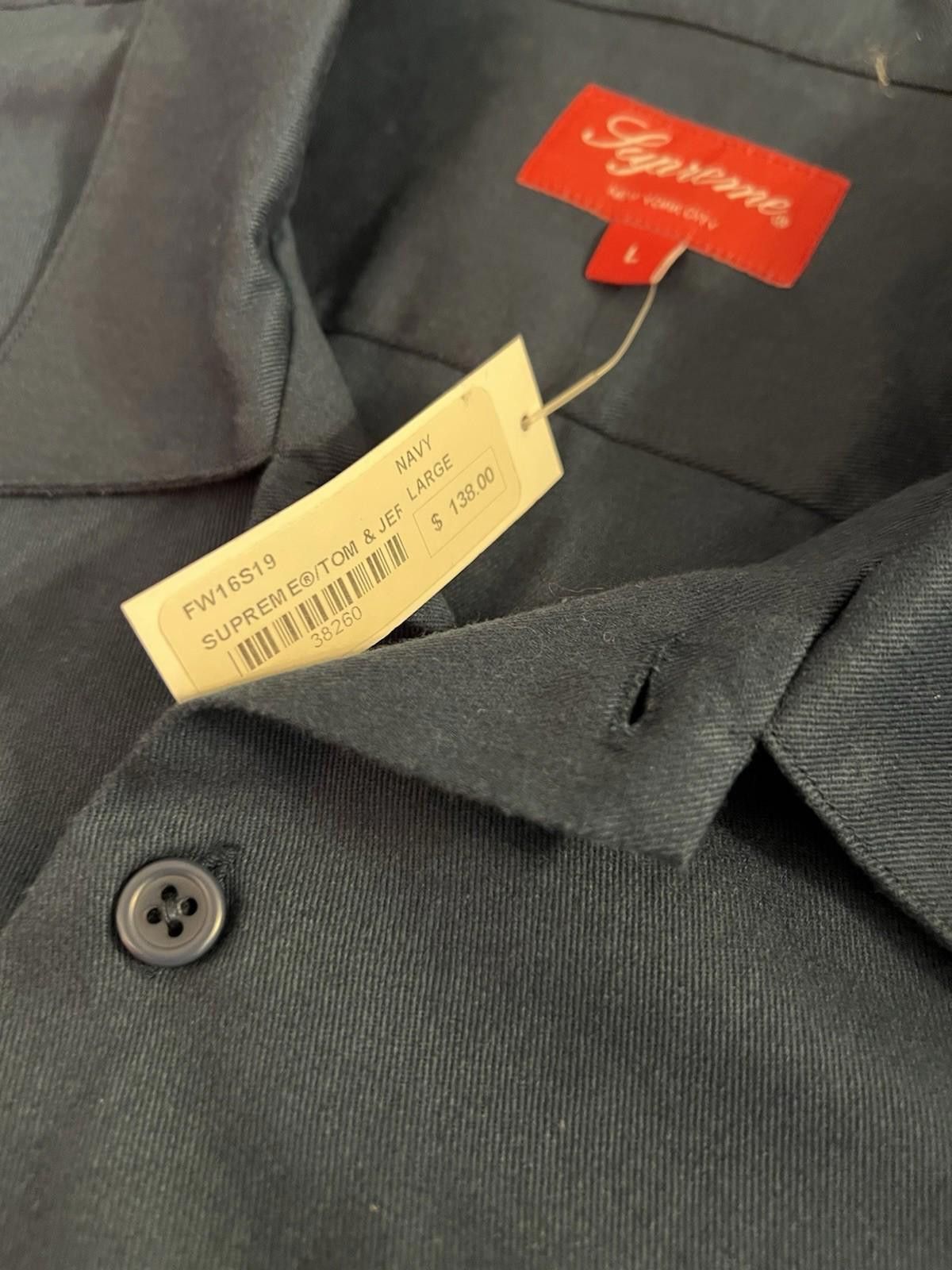 Supreme FW16 SUPREME Tom & Jerry S/S Work Shirt Navy L Size US L / EU 52-54 / 3 - 7 Thumbnail