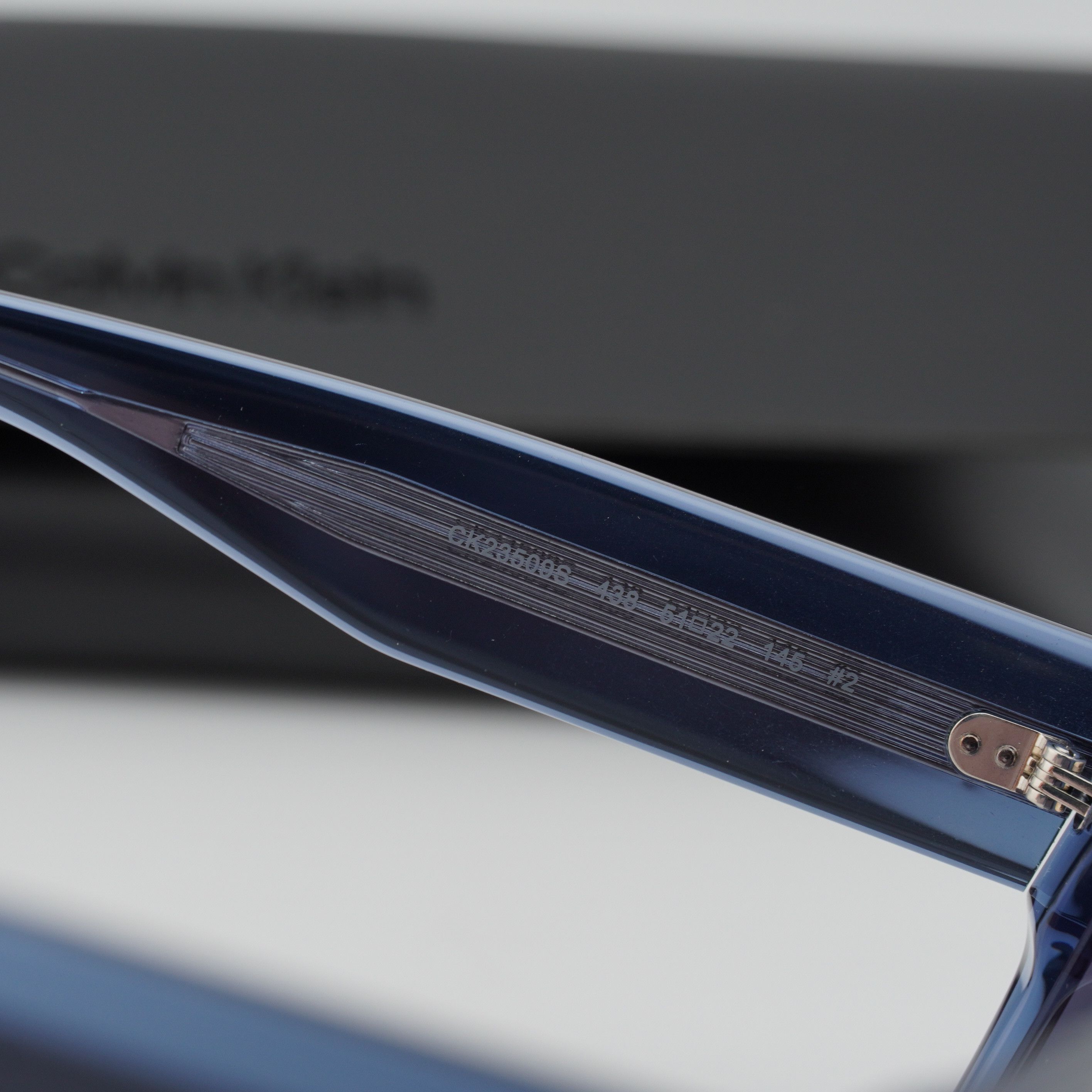 Calvin Klein Calvin Klein CK23509S 438 Men Sunglasses Blue Square Frame Size ONE SIZE - 9 Thumbnail