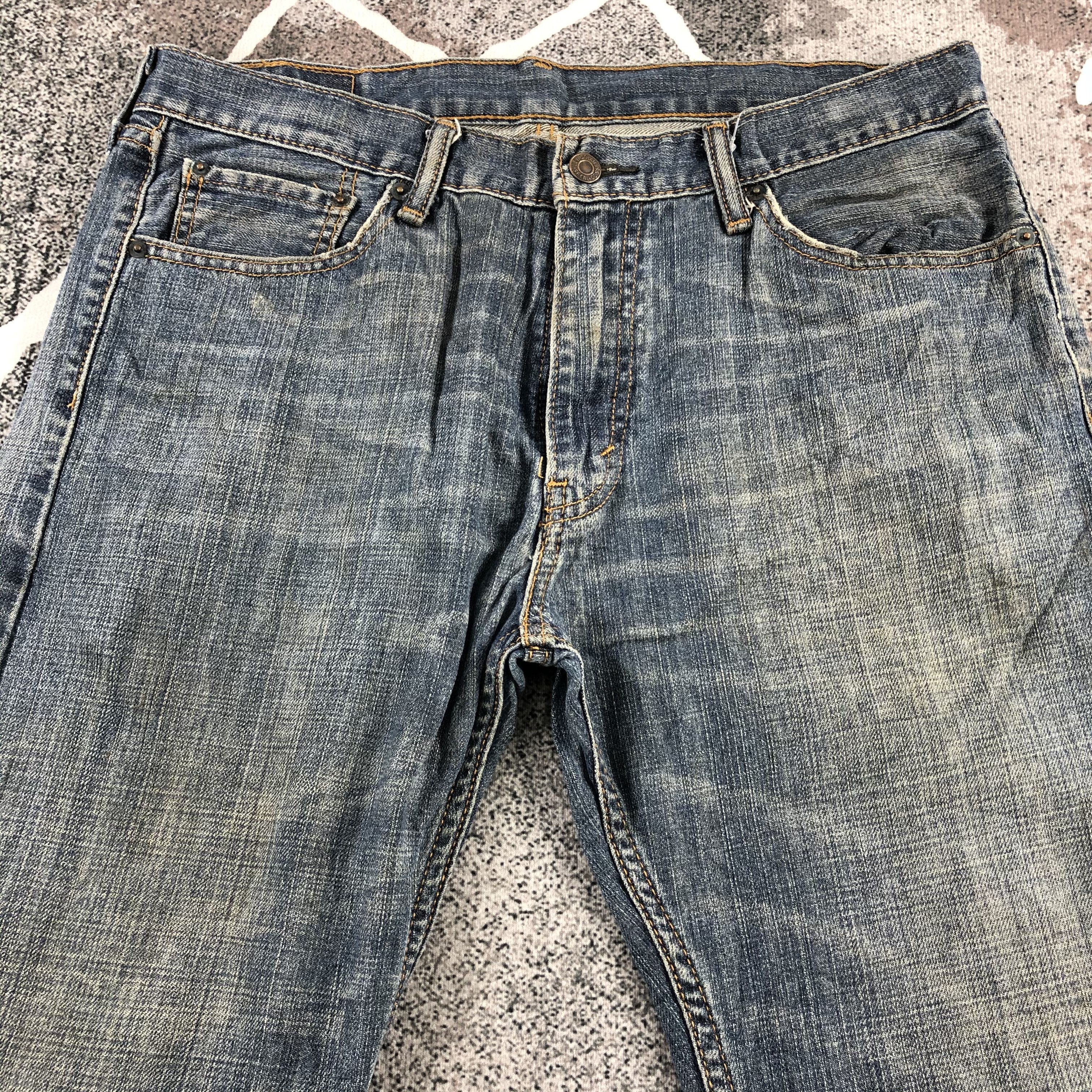 Levi's Vintage Levis 505 Jeans Faded Blue Denim KJ978 Size US 33 - 3 Thumbnail