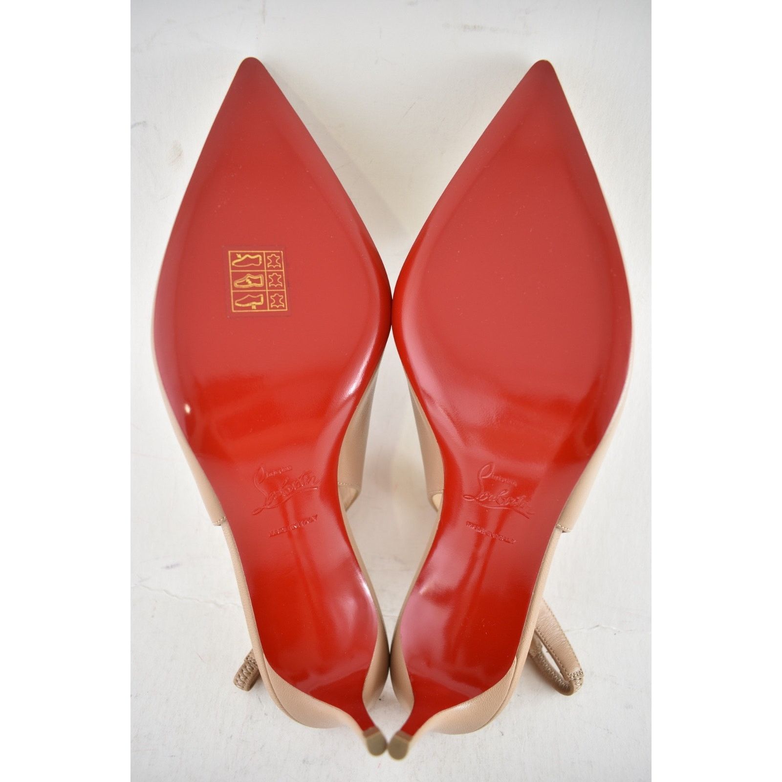 Christian Louboutin Christian Louboutin Hot Chick Sling 70 Nude Nappa Pump 37 Size US 7 / IT 37 - 11 Thumbnail