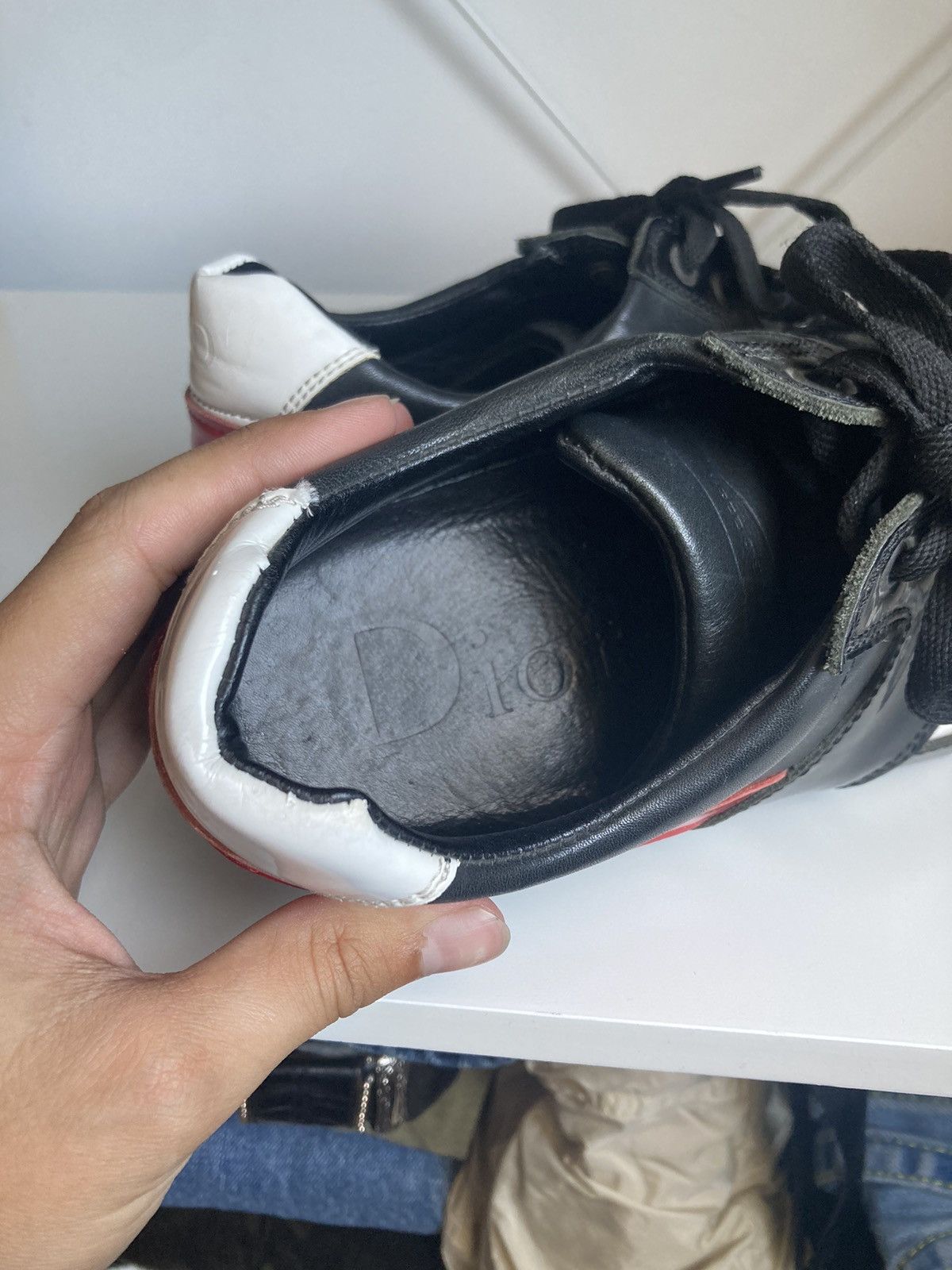 Dior SS2008 Dior Homme B66 leather sneakers Size US 7 / EU 40 - 8 Thumbnail