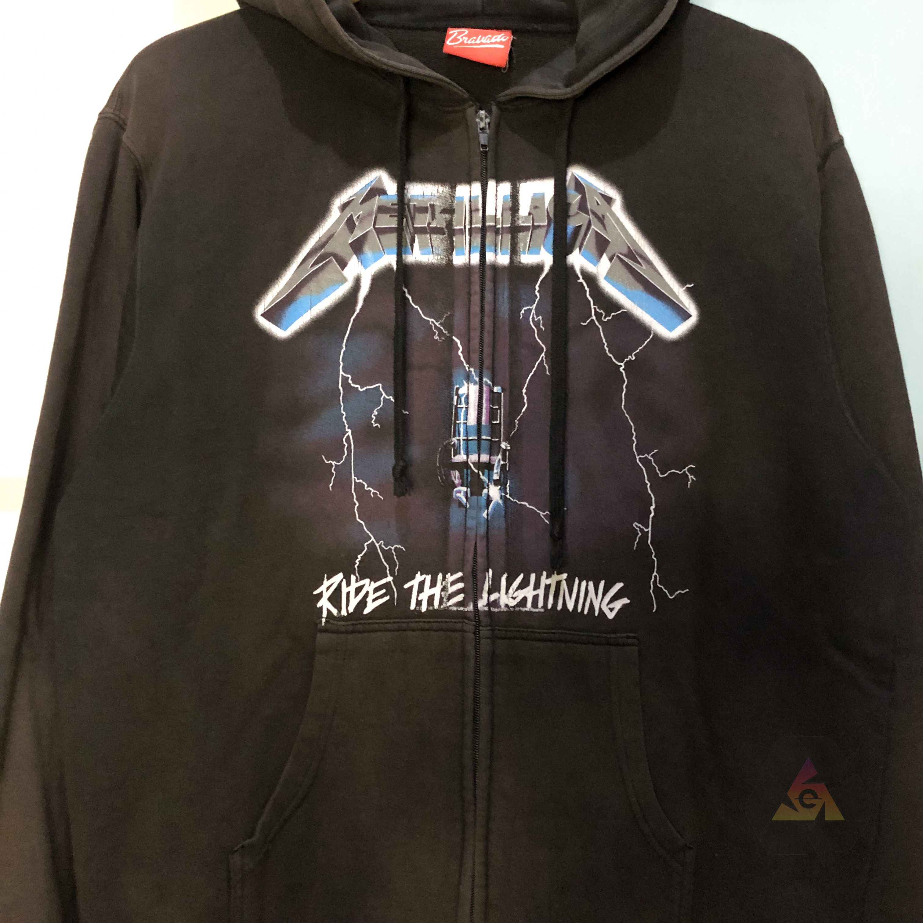 Band Tees Metallica Ride The Lightning 2011 Y2K Zip Hoodie Size US L / EU 52-54 / 3 - 5 Thumbnail