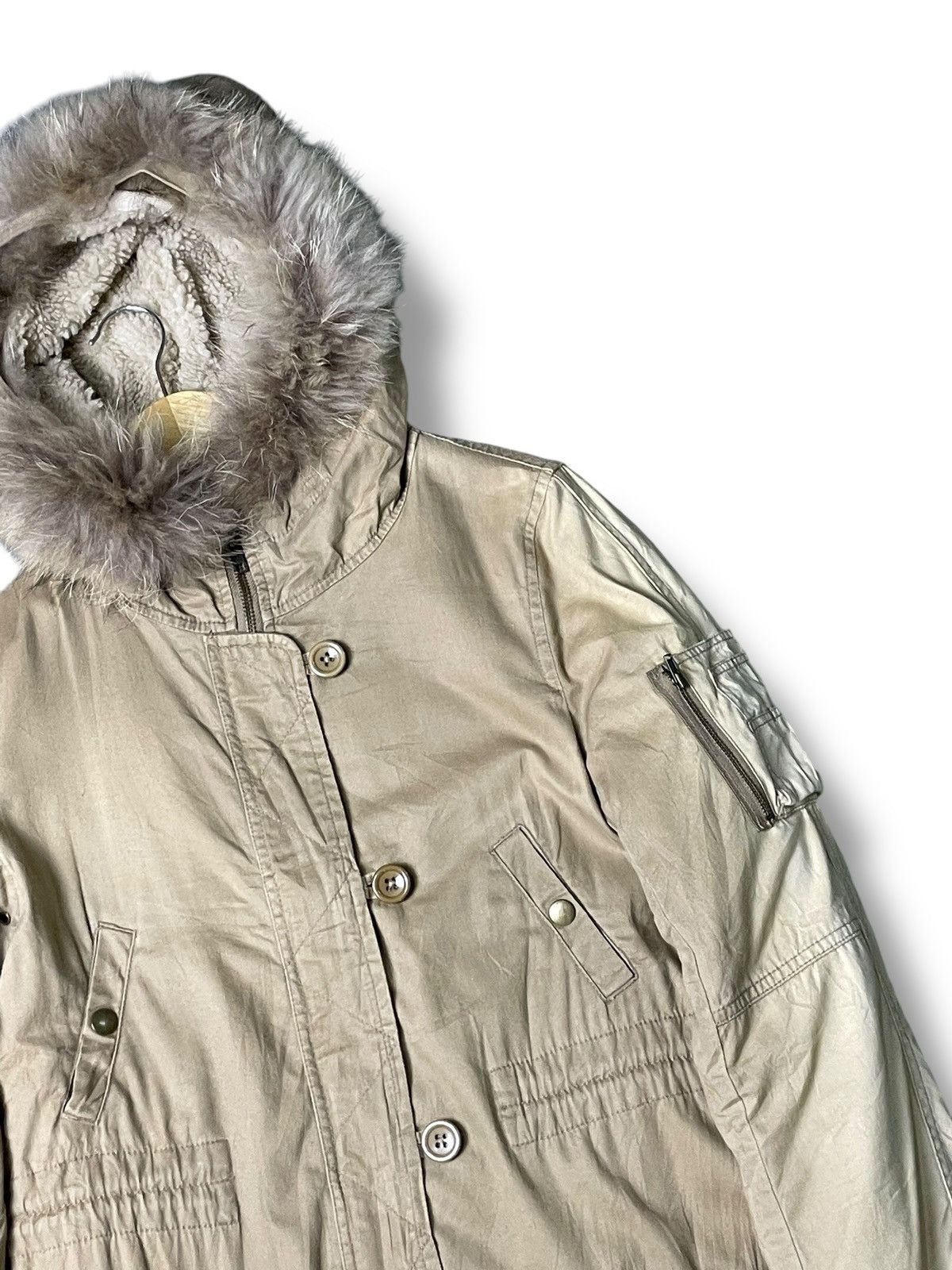 Japanese Brand × Vintage FINES Japanese Brand Faux Fur Down Jacket (79) Size US XXS / EU 40 - 2 Thumbnail