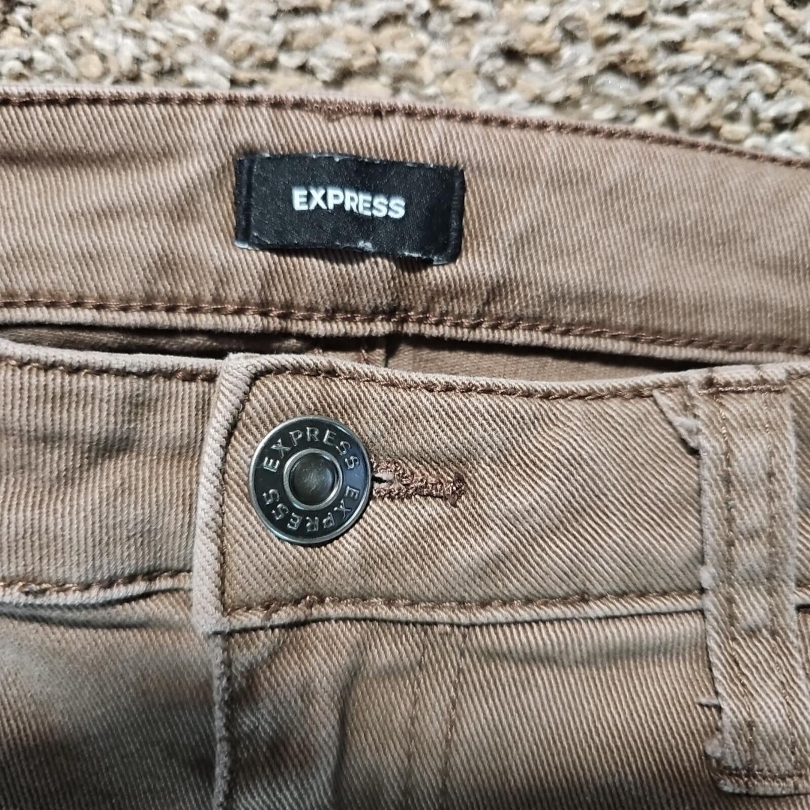 Express Express Brown Jeans 32x30 Size US 32 / EU 48 - 2 Thumbnail