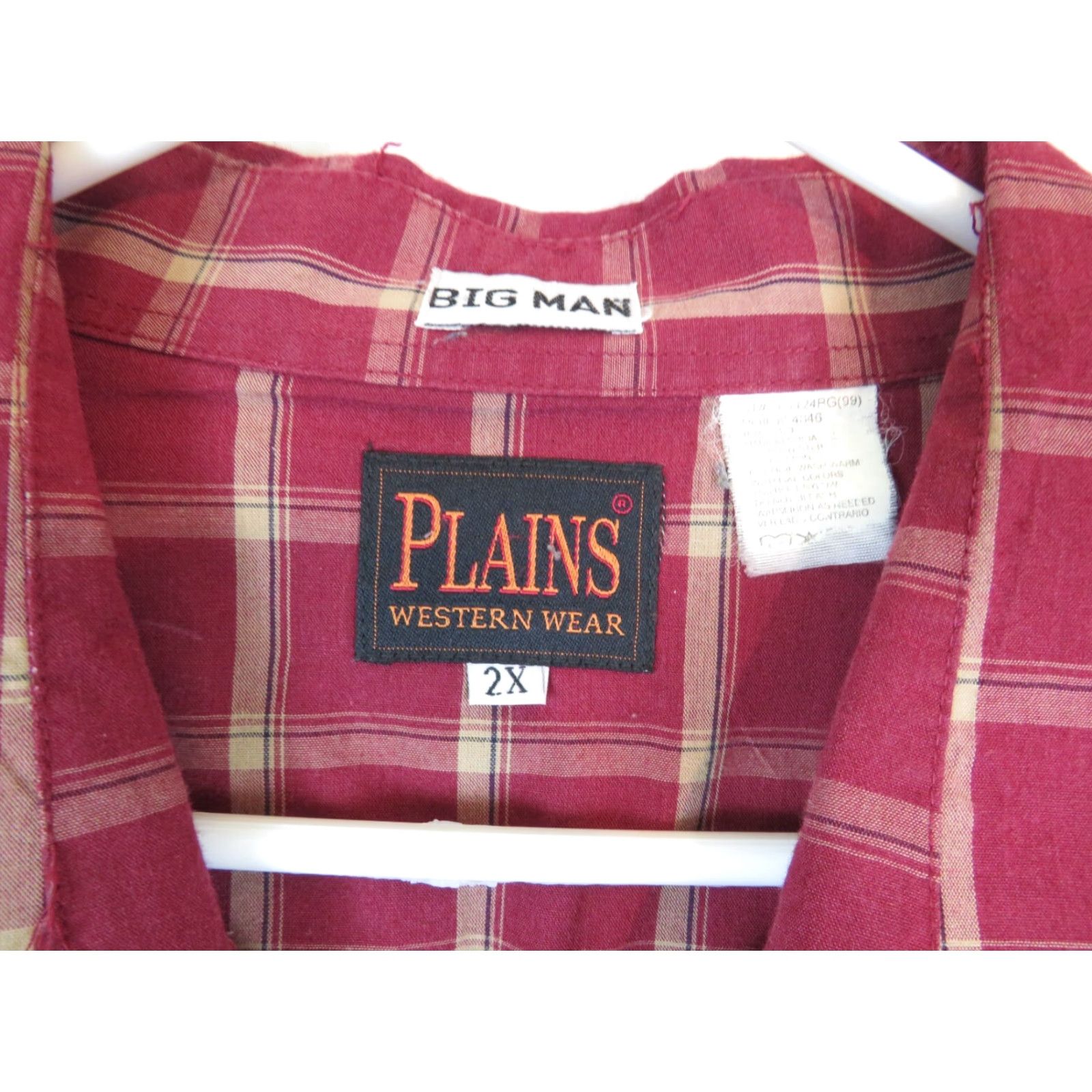 Greats VTG Great Plain 2X Big Man Western Ranch Pearl Snap Shirt Rockabilly Mens Multicolor Long Sleeve Snap Closure 1900-Current Western Theme Size US XXL / EU 58 / 5 - 3 Thumbnail