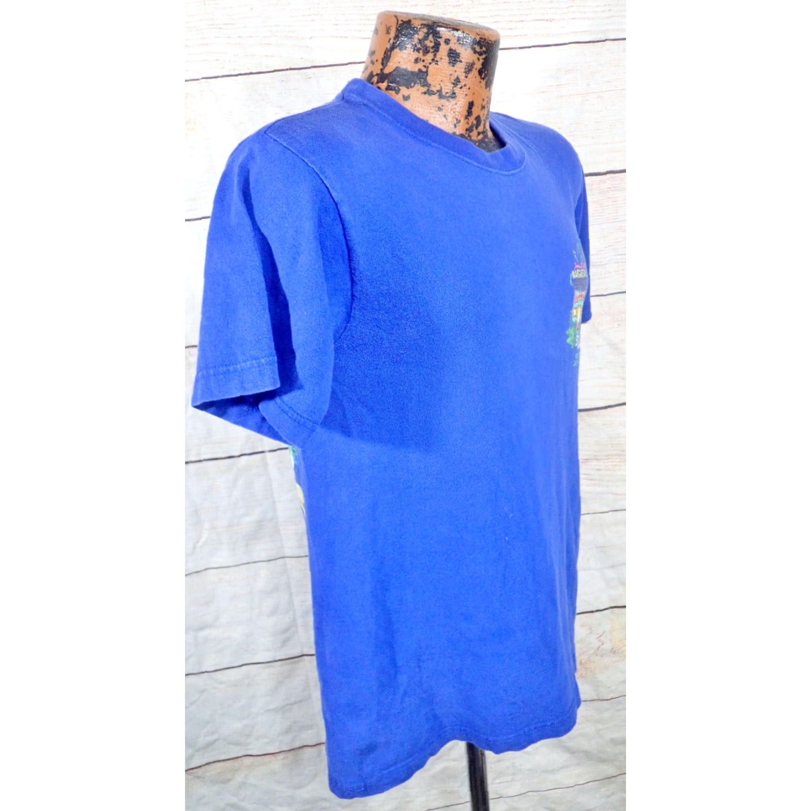 Vintage VINTAGE Margaritaville Jamaica T-Shirt XS Margaritaville Blue Parrot Jimmy Buffett 90s Parrothead Beach Double-Sided Tee Mens Size US XS / EU 42 / 0 - 3 Thumbnail