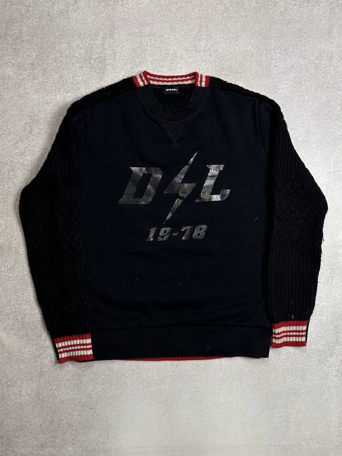 Diesel Vintage Diesel Combined Sweatshirt Sweater Mens S Size US S / EU 44-46 / 1 - 1 Thumbnail