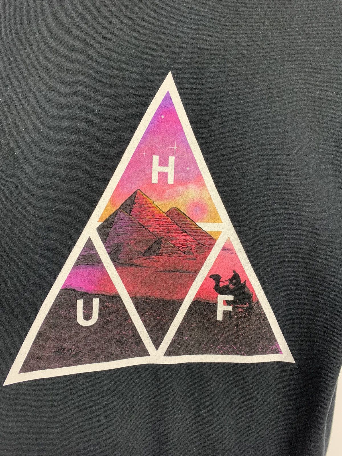 Huf × Vintage HUF Y2K Tee Short Sleeve Big Logo Hawaiian Streetwear Size US S / EU 44-46 / 1 - 3 Thumbnail
