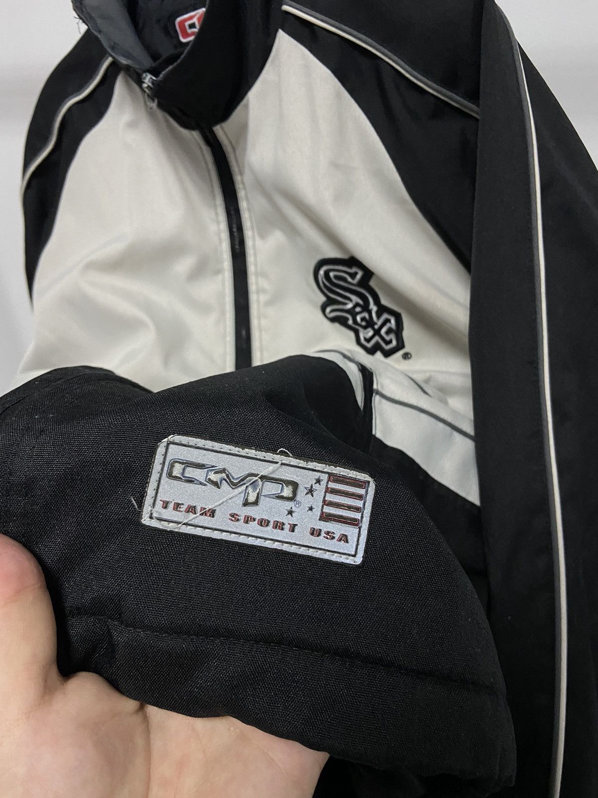 Adidas × Vintage Chicago Sox Baseball Light Jacket Stripes Vintage Big Logo Size US L / EU 52-54 / 3 - 6 Thumbnail