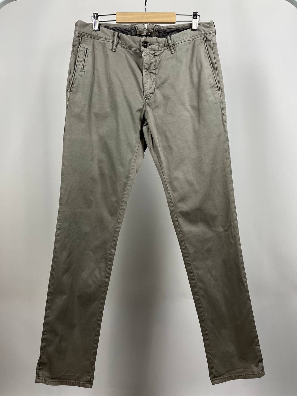 Incotex Incotex Skim Fit Gray Chino pants Size 34 Size US 34 / EU 50 - 1 Thumbnail