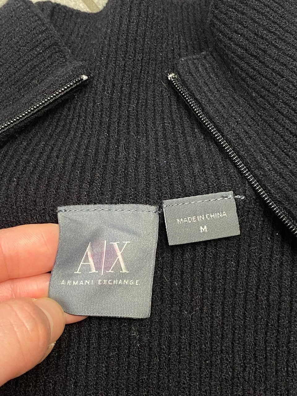 Armani Exchange Armani Exchange Wool Acrylic 2-Way Zip Sweater Size US M / EU 48-50 / 2 - 13 Thumbnail