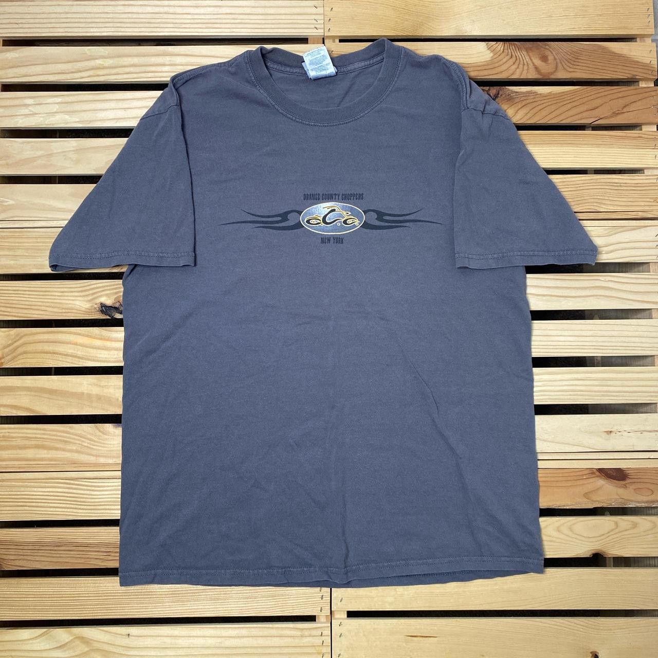 Gildan Vintage OCC Orange County Choppers Gray Biker Tee Size Large Size US L / EU 52-54 / 3 - 2 Thumbnail