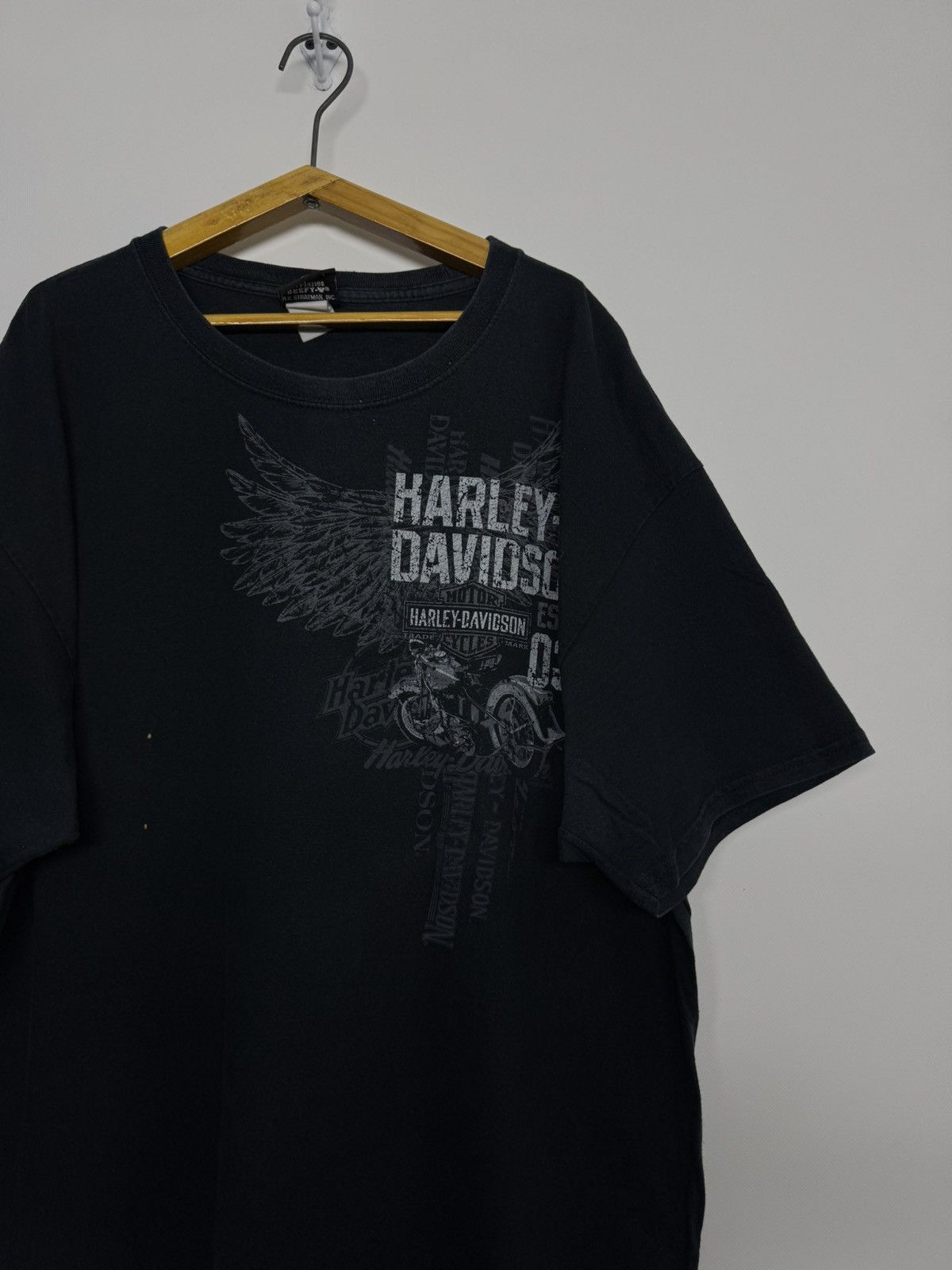 Harley Davidson Vintage HARLEY DAVIDSON Las Vegas Nevada Skull T-Shirt Size US XL / EU 56 / 4 - 1 Thumbnail