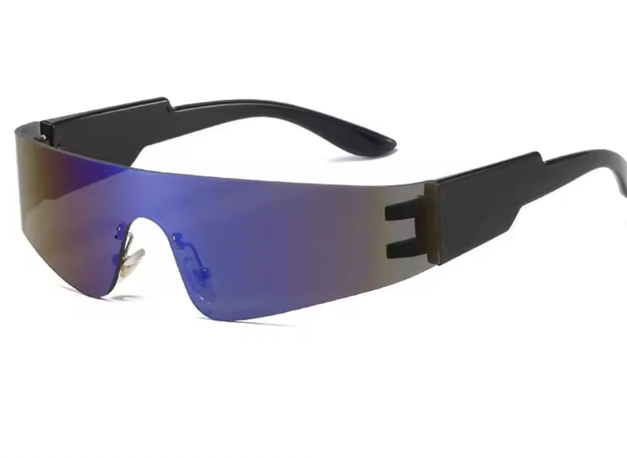 Japanese Brand Y2k Avant Garde Futuristic Sunglasses Silver Unisex OS Size ONE SIZE - 4 Thumbnail