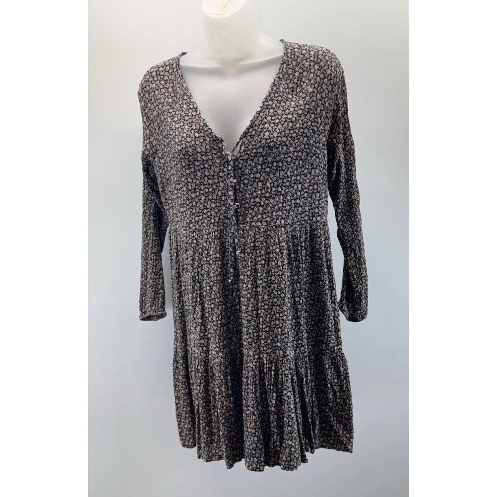 American Eagle Outfitters American Eagle boho cotrage floral tiered mini dress size S Size S / US 4 / IT 40 - 1 Thumbnail