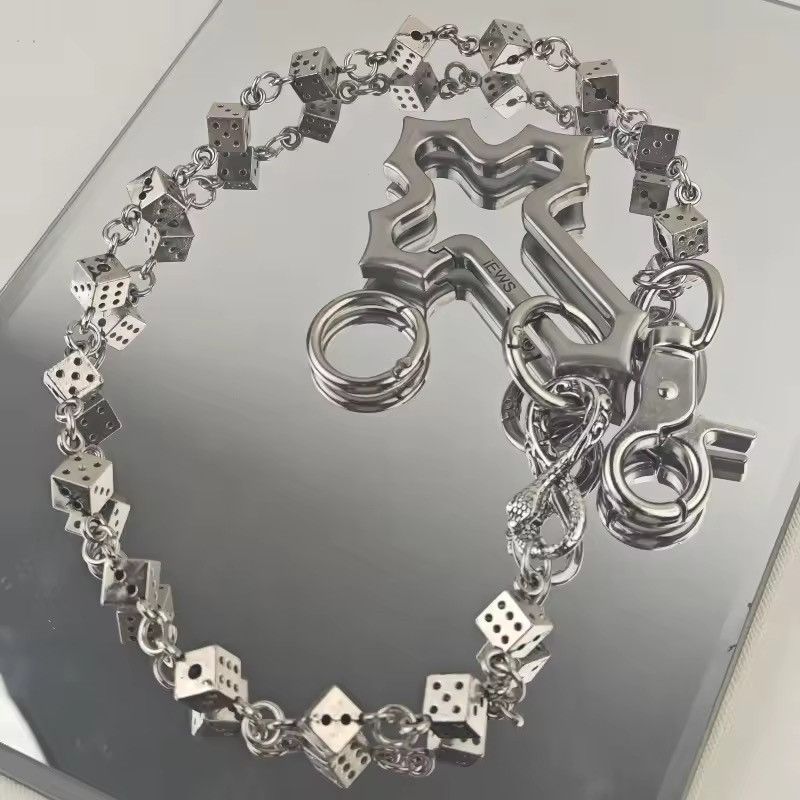 Jewelry Cross Dice Wallet Chain Size ONE SIZE - 10 Thumbnail