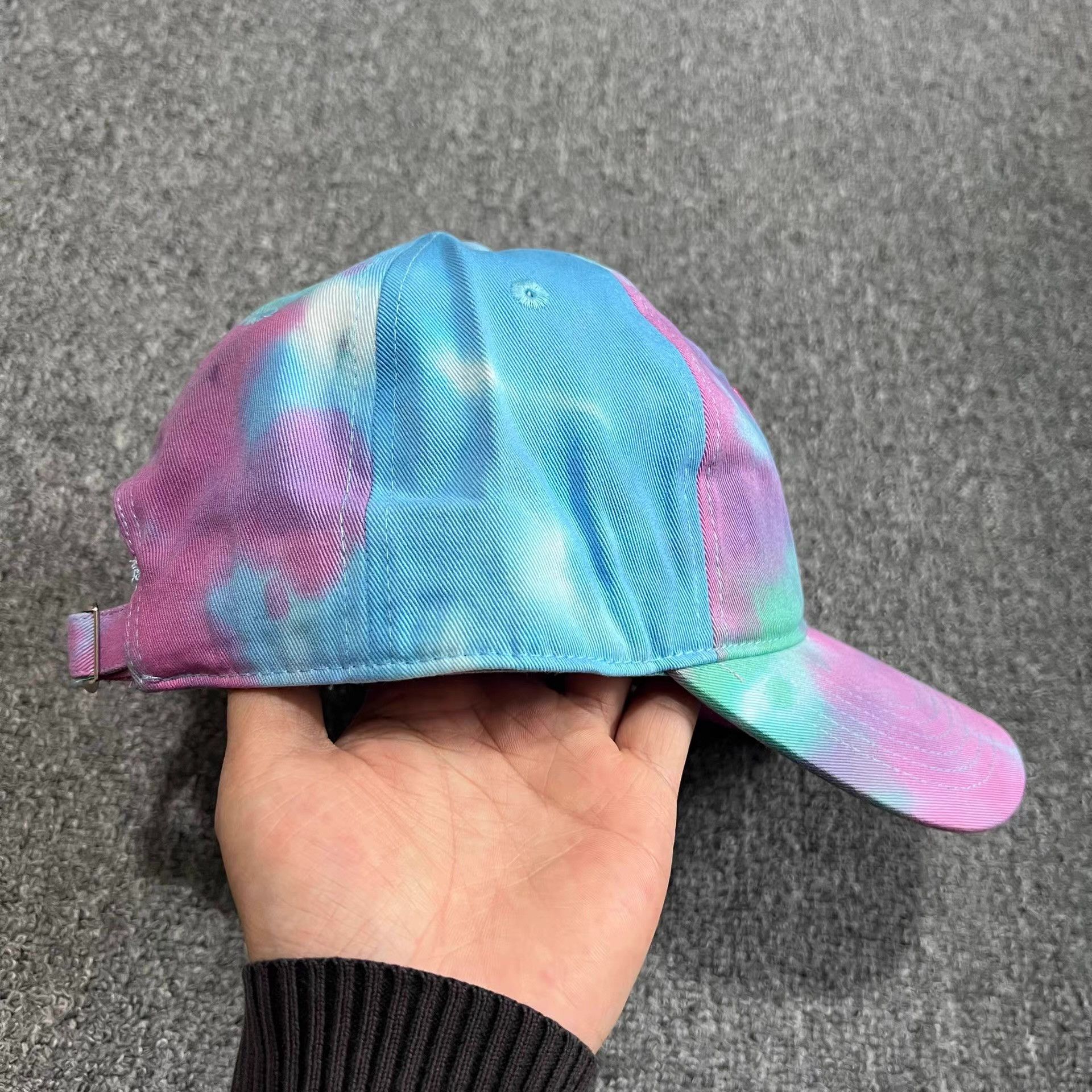 Cross Colours Cross Colours Embroidered Tie-Dye Curved Brim Baseball C Q7 Size ONE SIZE - 8 Thumbnail