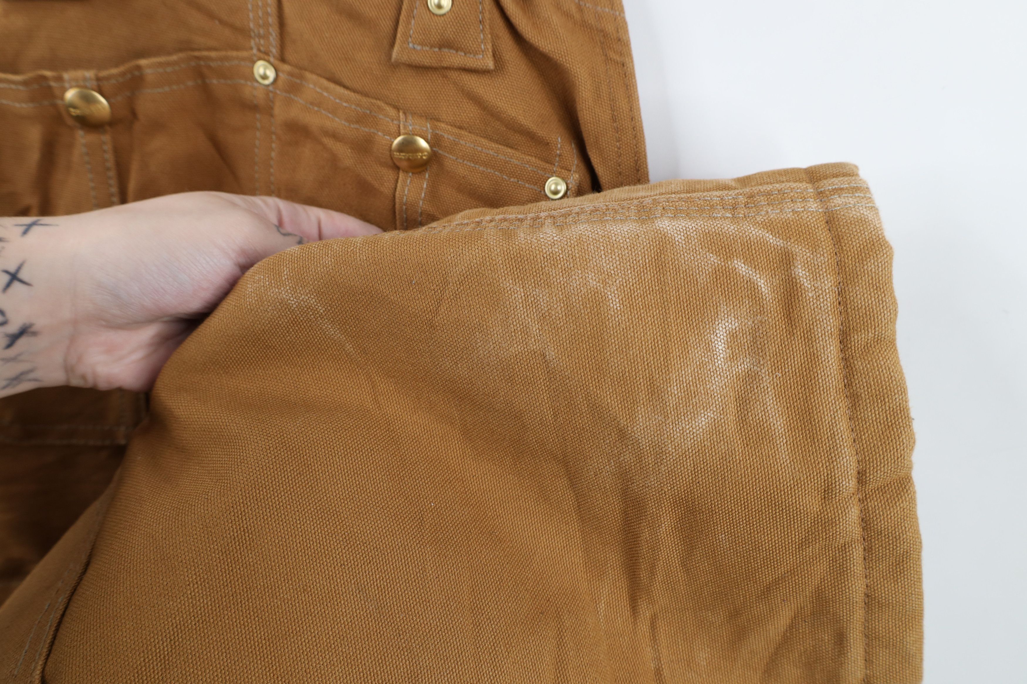 Carhartt Vintage Y2K 2003 Carhartt Distressed Quilted Overalls Size US 44 / EU 60 - 9 Thumbnail