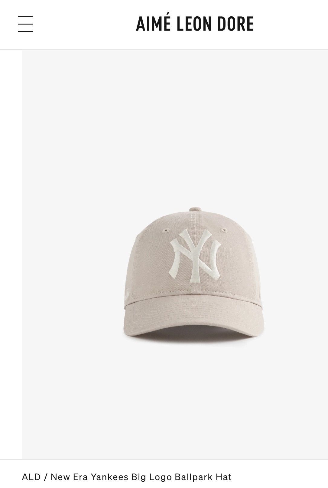 Aime Leon Dore × New Era NEW ALD x New Era Yankees Big Logo Ballpark Hat Size ONE SIZE - 9 Thumbnail