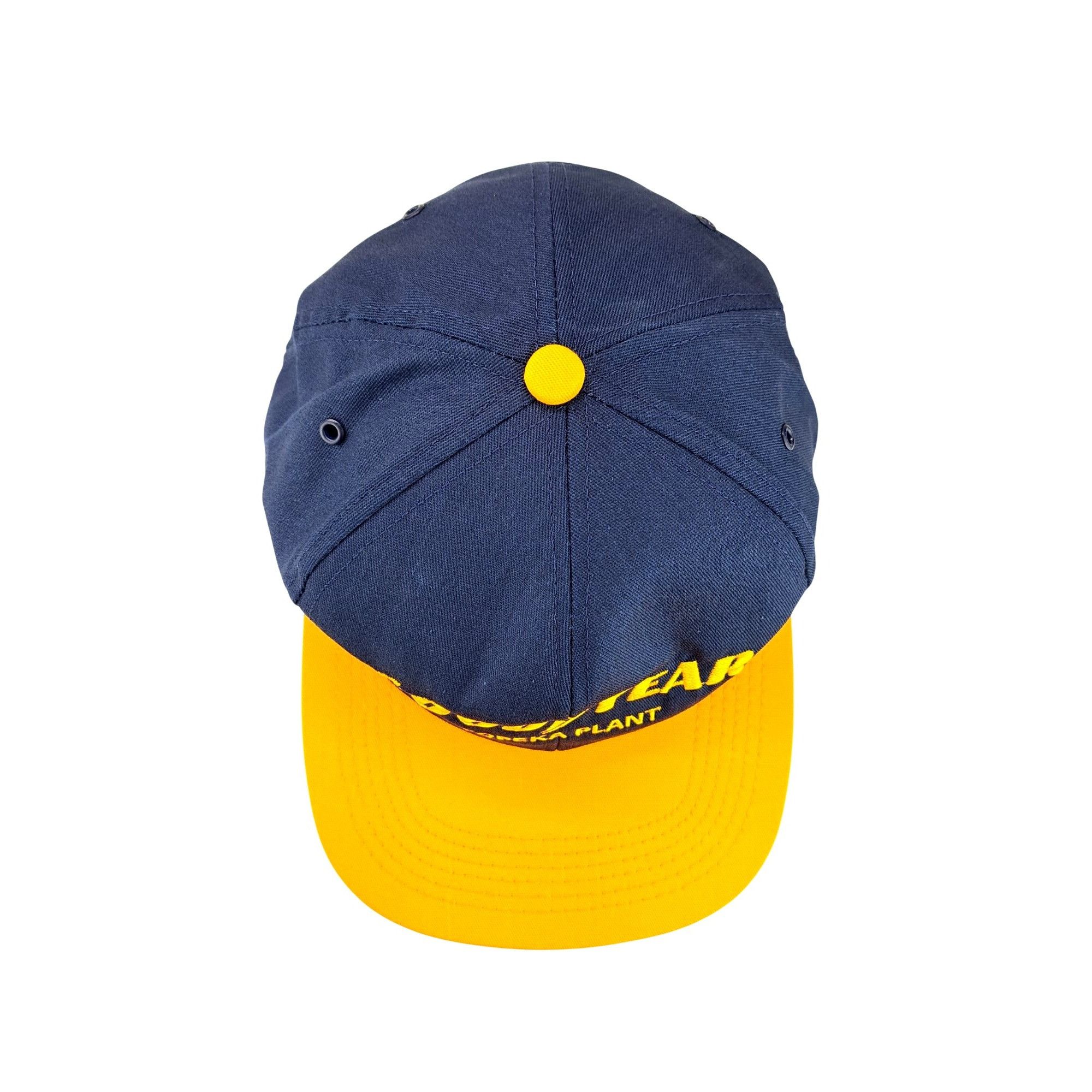 Vintage Vintage Goodyear Topeka Snapback Cap Blue Yellow Adjustable Size ONE SIZE - 3 Thumbnail