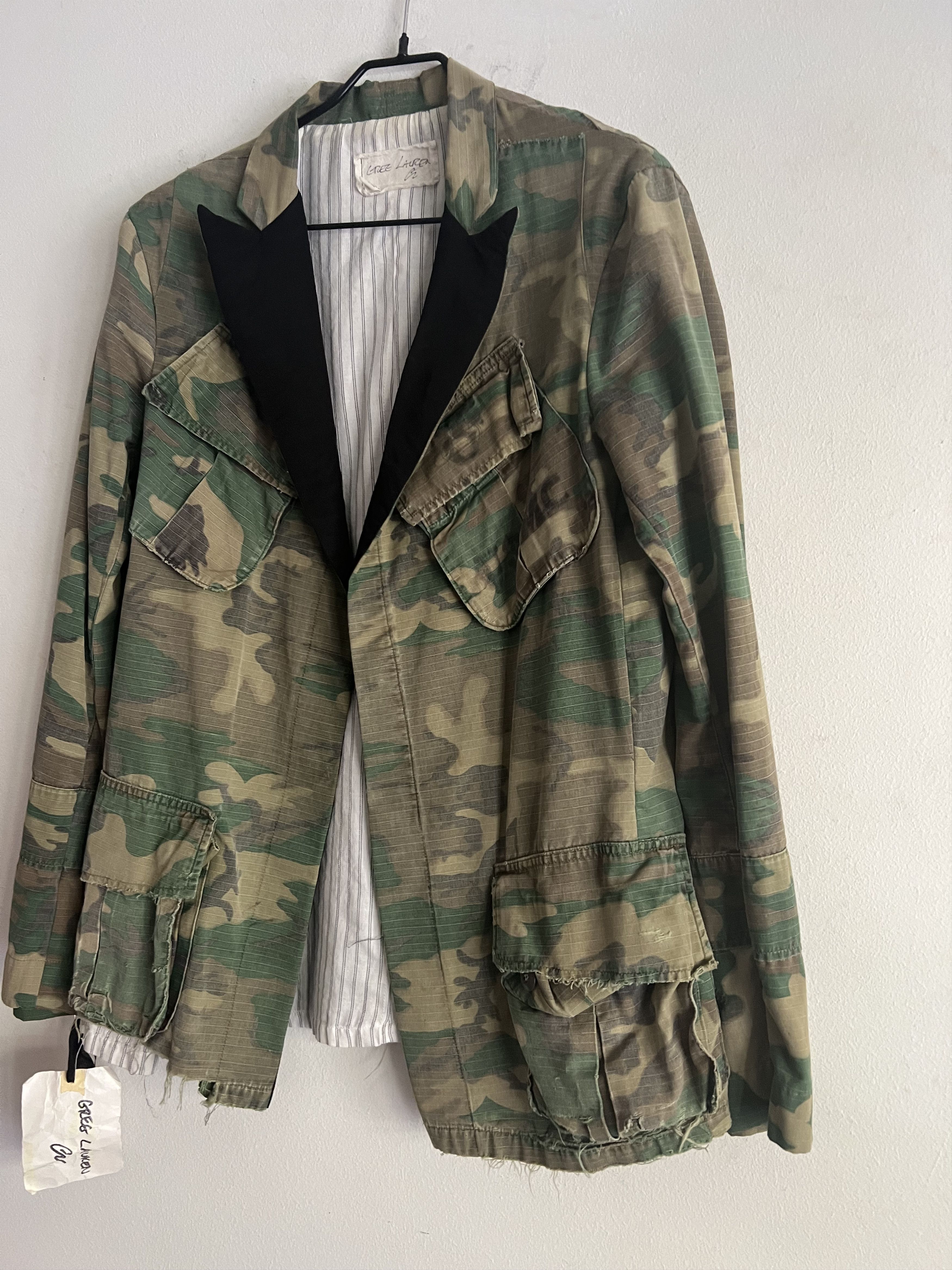 Greg Lauren GL Army Camo Tux Cargo Jacket Size US M / EU 48-50 / 2 - 4 Thumbnail
