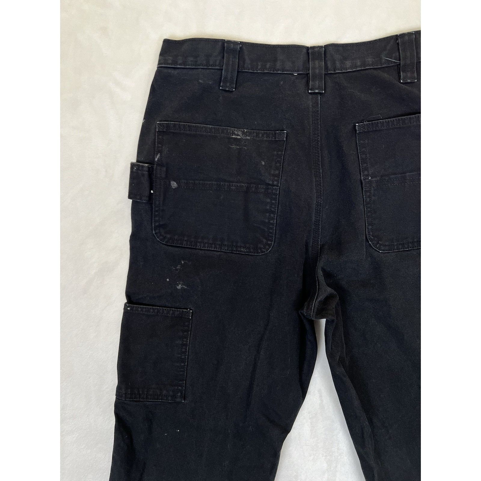 Other Brahma Black Canvas Carpenter Pants Size 32x30 Work Wear Sta Size US 32 / EU 48 - 11 Thumbnail