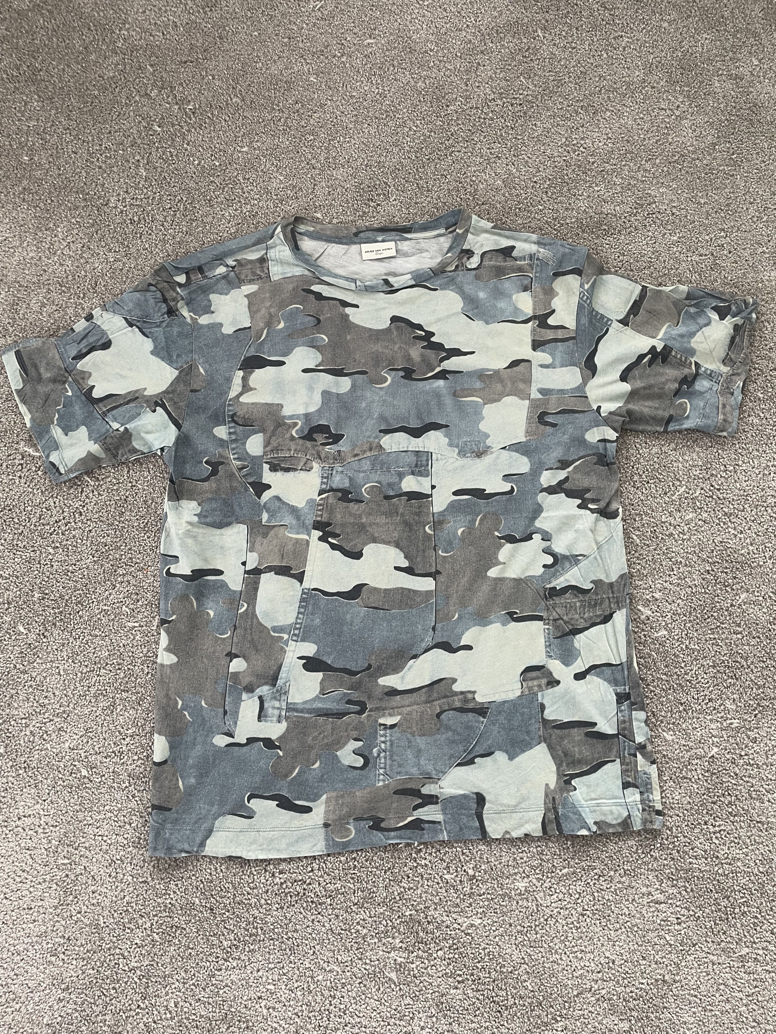 Dries Van Noten Camo T-shirt Size US L / EU 52-54 / 3 - 1 Thumbnail