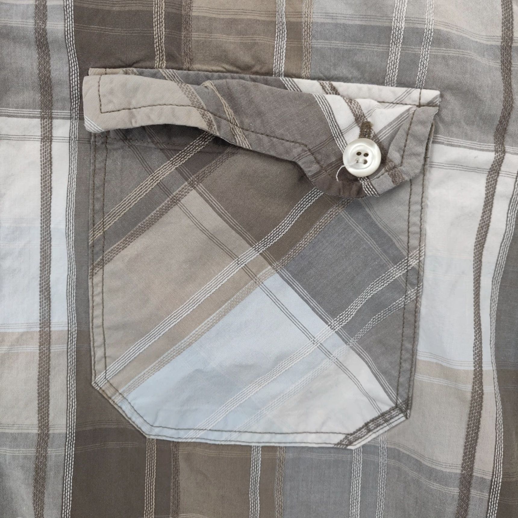 FatFace Fat Face Shirt Mens M Brown Plaid Short Sleeve Button Pocket Casual Size US M / EU 48-50 / 2 - 7 Thumbnail