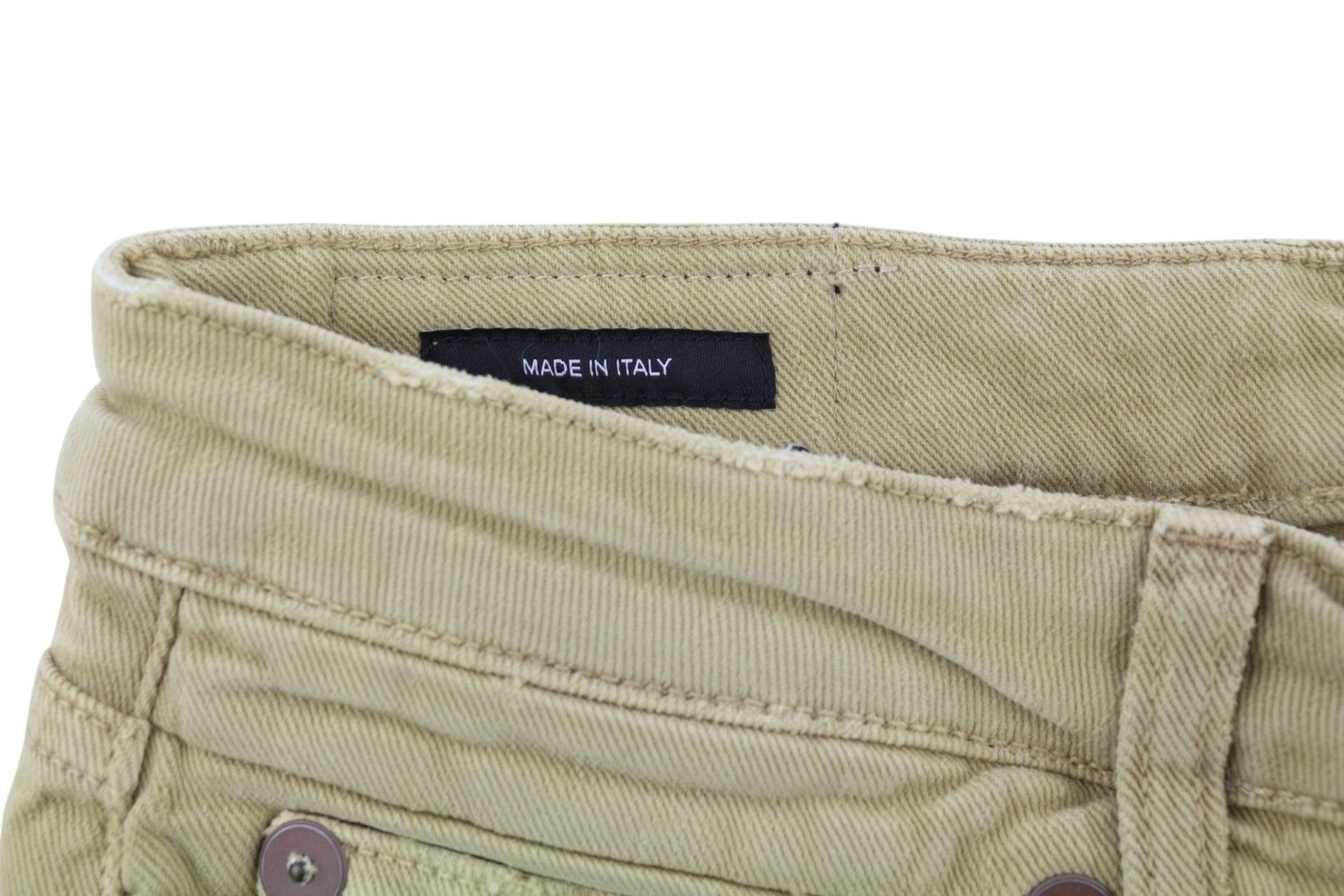 R13 BOY STRAIGHT 28 Khaki Stretchy Faded Ankle Casual 86300 Size 28" / US 6 / IT 42 - 7 Thumbnail