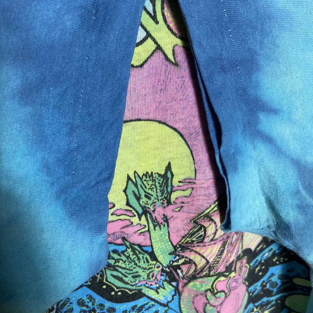 Band Tees Vintage 80s Grateful Dead Band Tee / Tie-Dye T-Shirt Size US XL / EU 56 / 4 - 3 Thumbnail