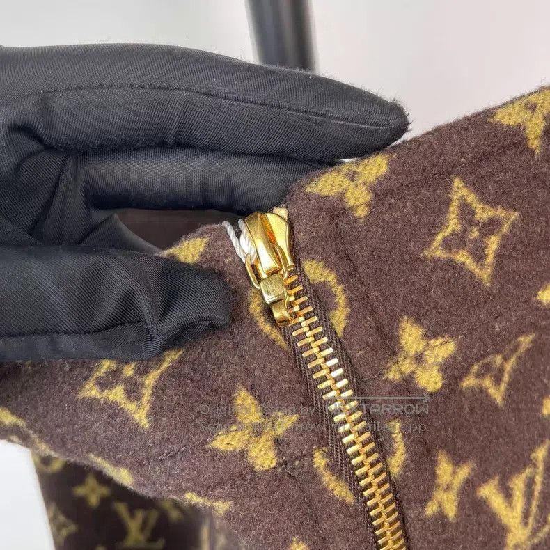 Louis Vuitton Louis Vuitton Brown wool presbyopic full print skirt Size 37" - 6 Thumbnail