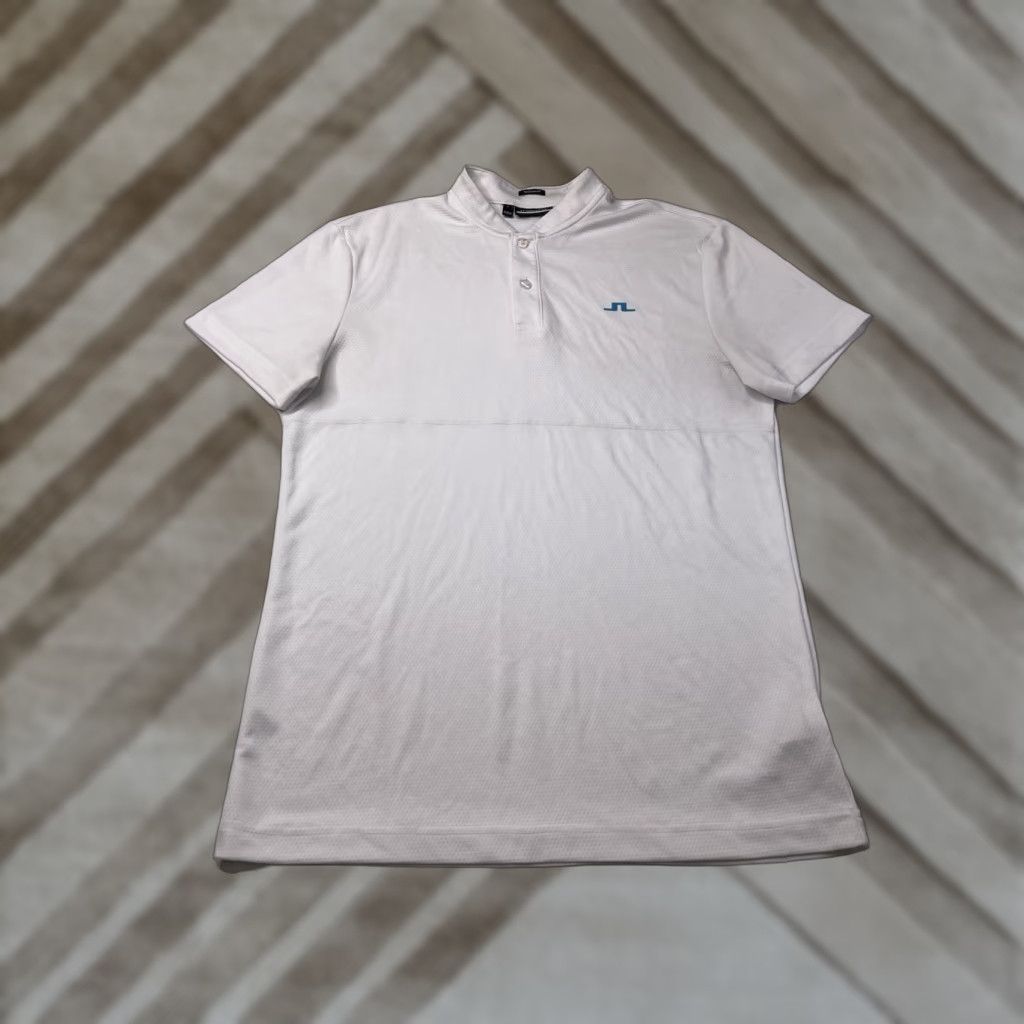 J.Lindeberg J.Lindeberg Jordan Golf Polo Shirt Jersey White Short Sleeve Golf Men’s Small Shirt Size US S / EU 44-46 / 1 - 1 Thumbnail