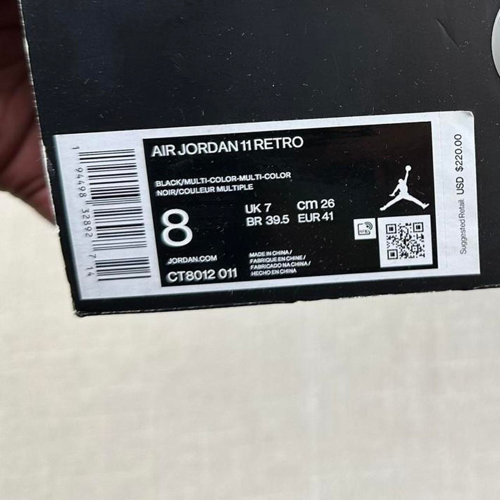 Jordan Brand 2020 Jordan 11 "Jubilee" Men 8 Size US 8 / EU 41 - 7 Thumbnail