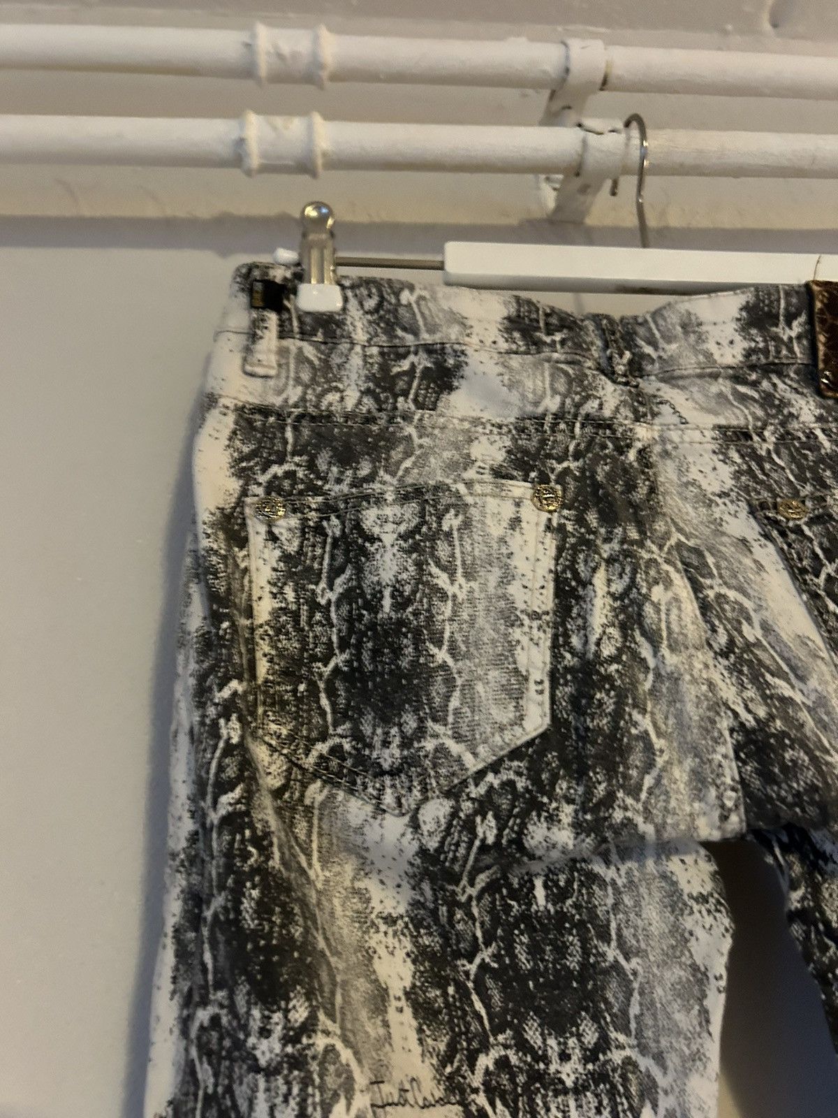Just Cavalli Just Cavalli Python-Print Denim Jeans Size 29 Size 29" - 12 Thumbnail