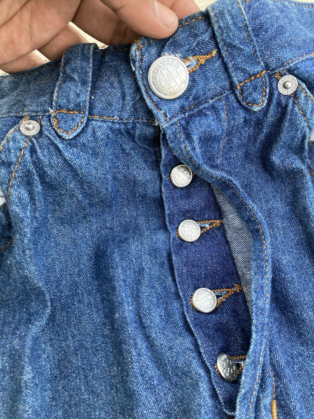 Jean Paul Gaultier Vintage 80’s Gaultier Jean’s Bucke Back Jean Paul Gaultier Size 30" / US 8 / IT 44 - 17 Thumbnail