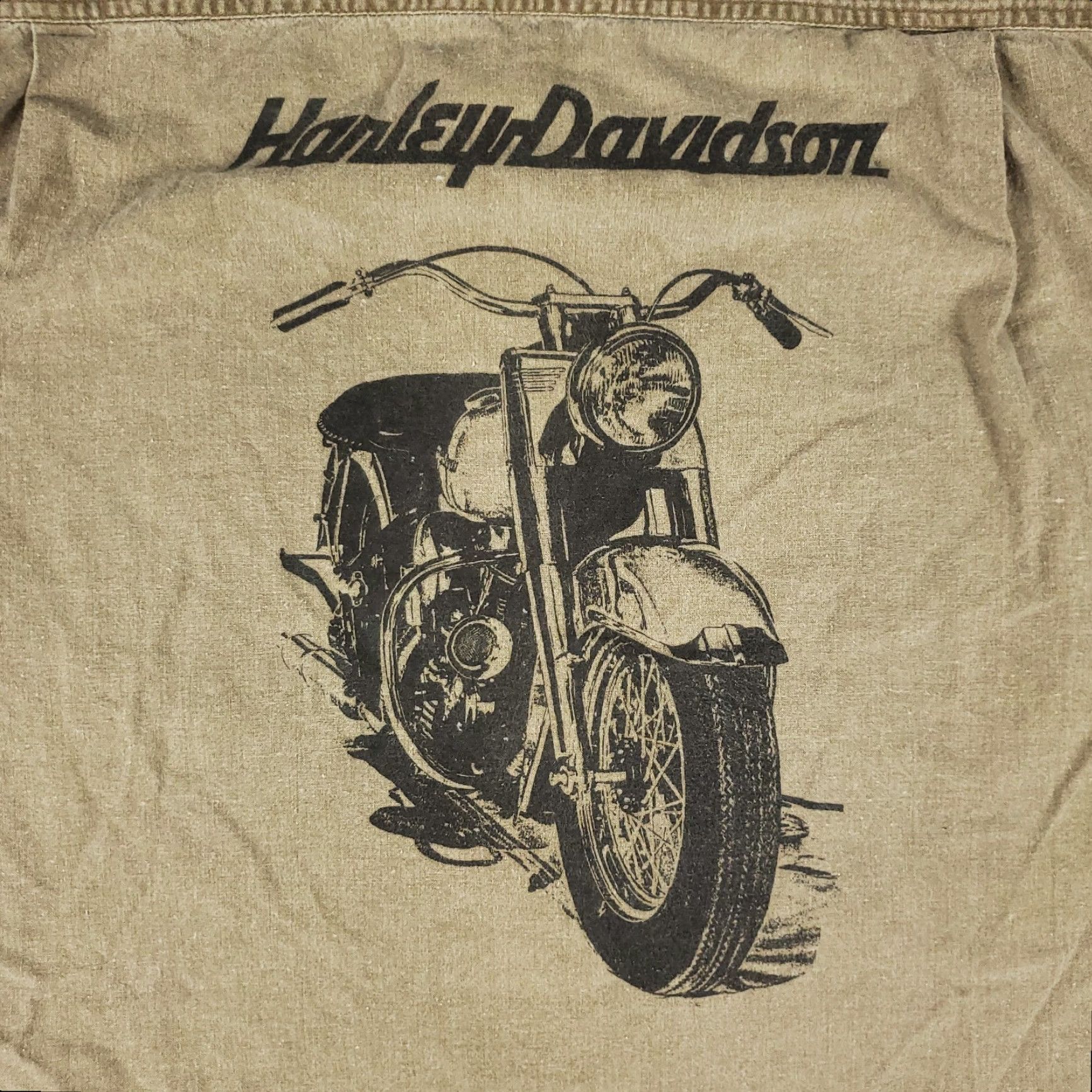 Harley Davidson VINTAGE Harley-Davidson Shirt Mens Size Large Beige Brown Button Up Short Sleeve Size US L / EU 52-54 / 3 - 3 Thumbnail